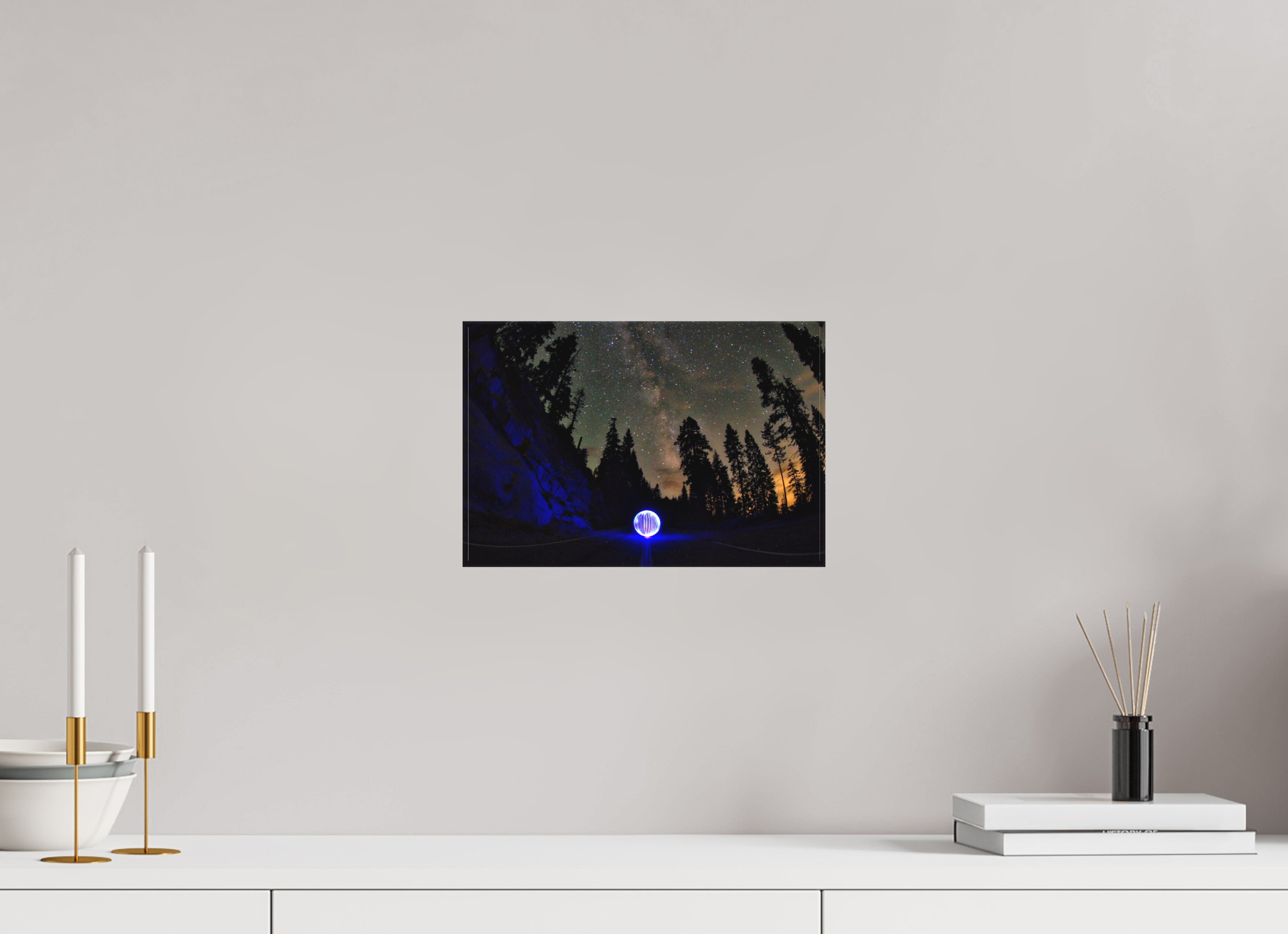 12 x 8″, Matte Canvas Blue Orb at Sequoia National Park