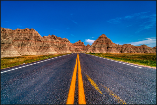 Main image A Drive Through Badlands