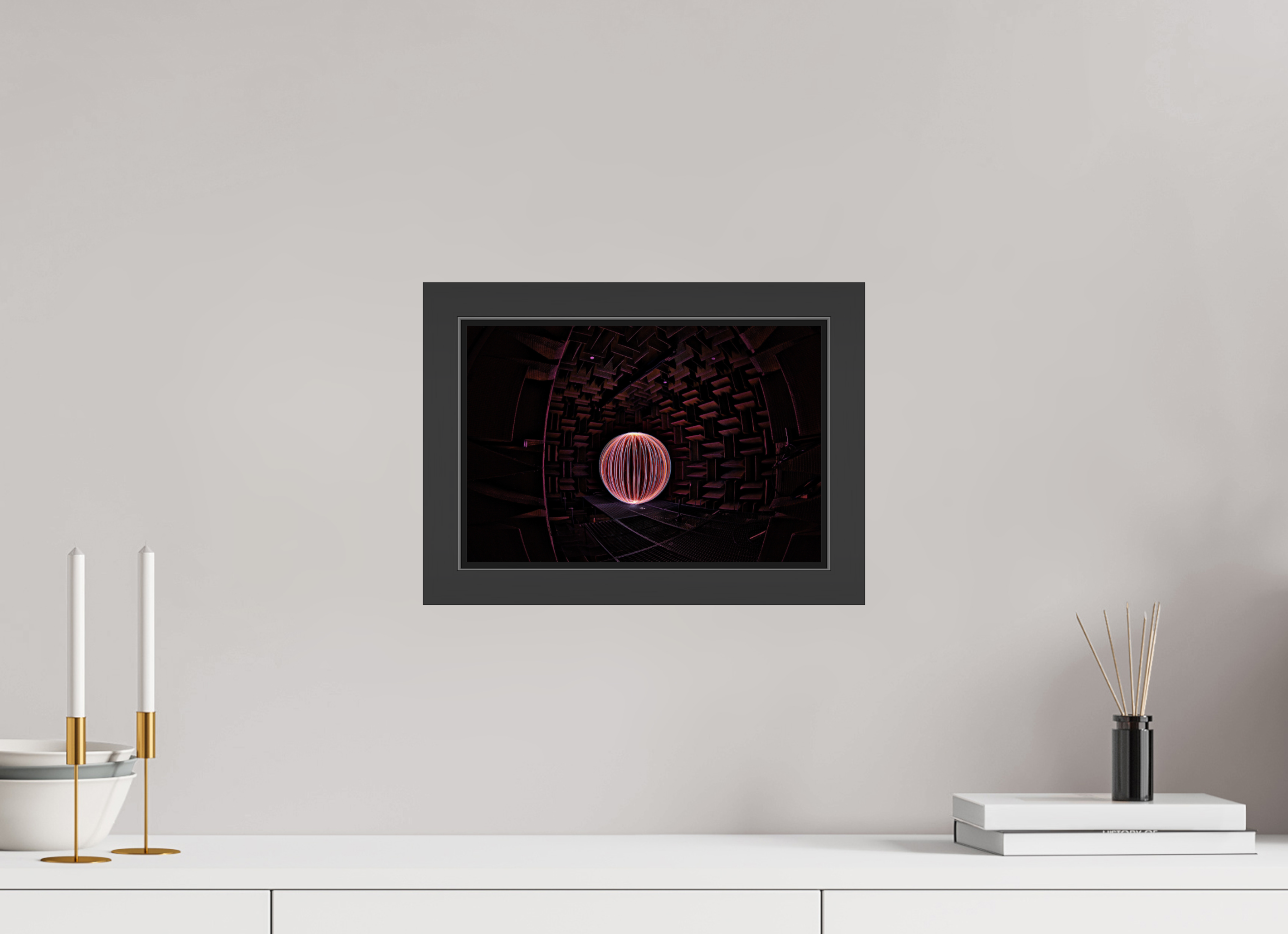 12 x 8″, Framed (Black) Red Orb at Klipsch