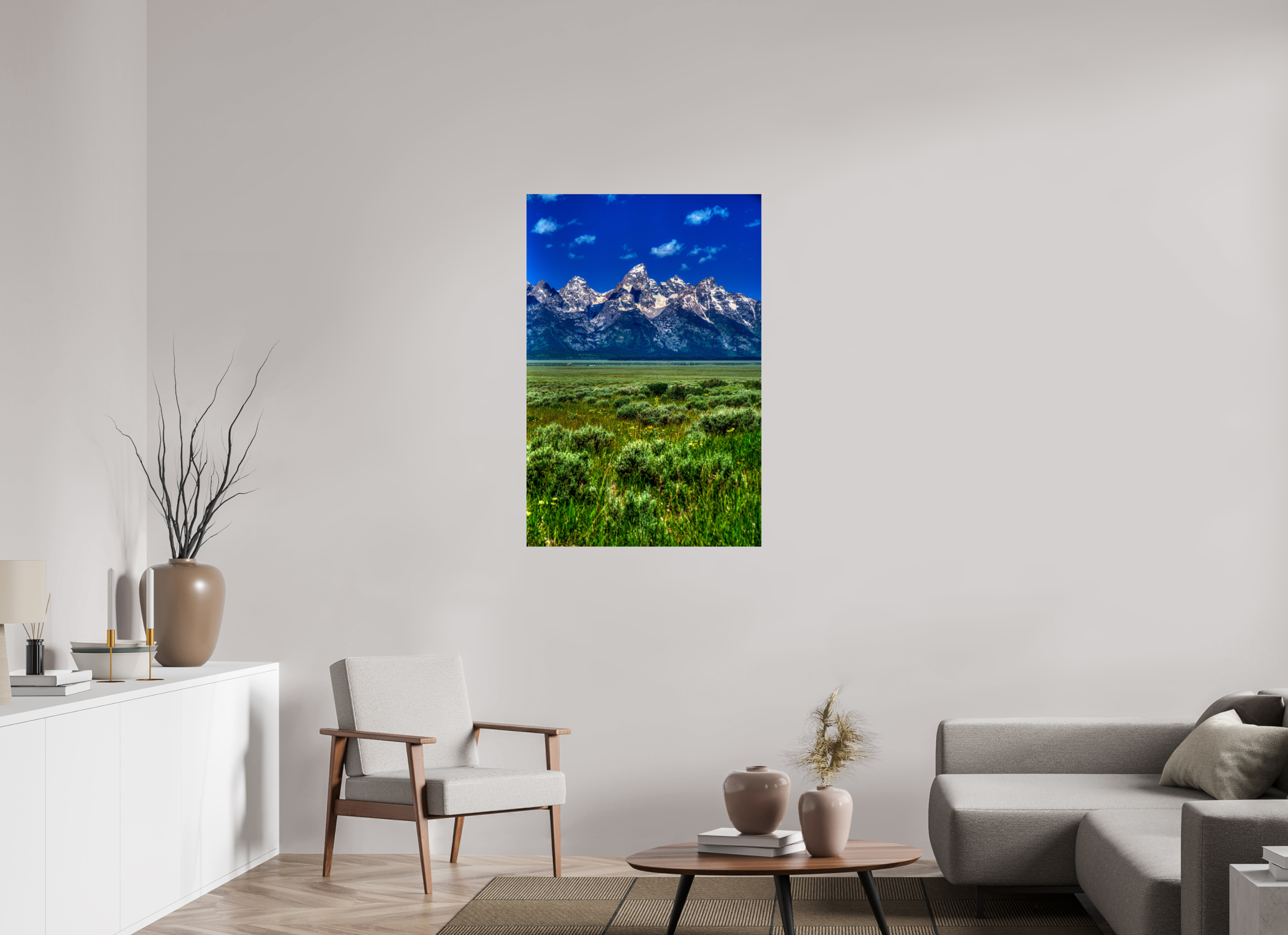 30 x 45″, Photo Print On Fuji Crystal DP II The Grand Tetons
