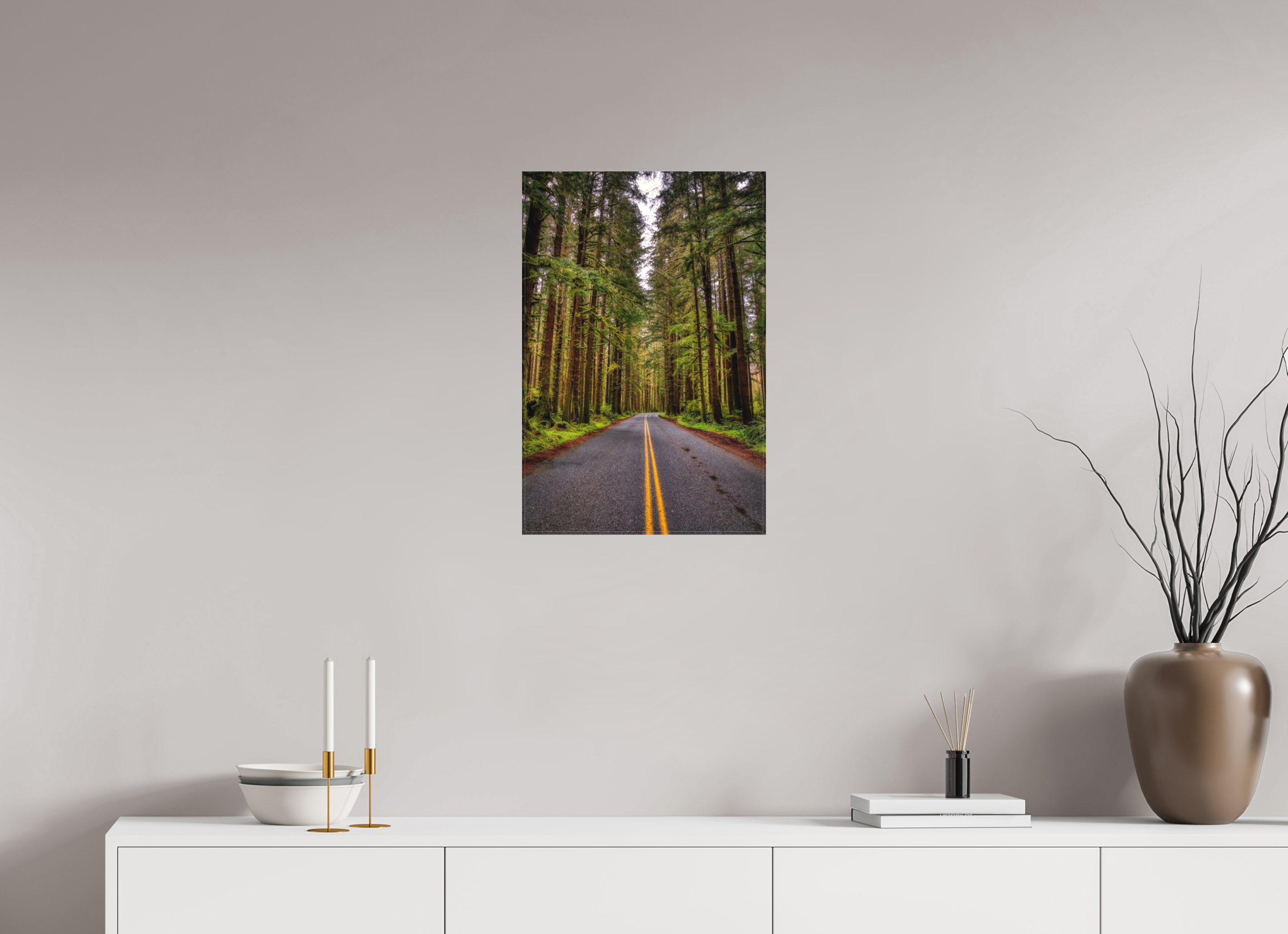 16 x 24″, Matte Canvas A Drive Through Olympic National Park