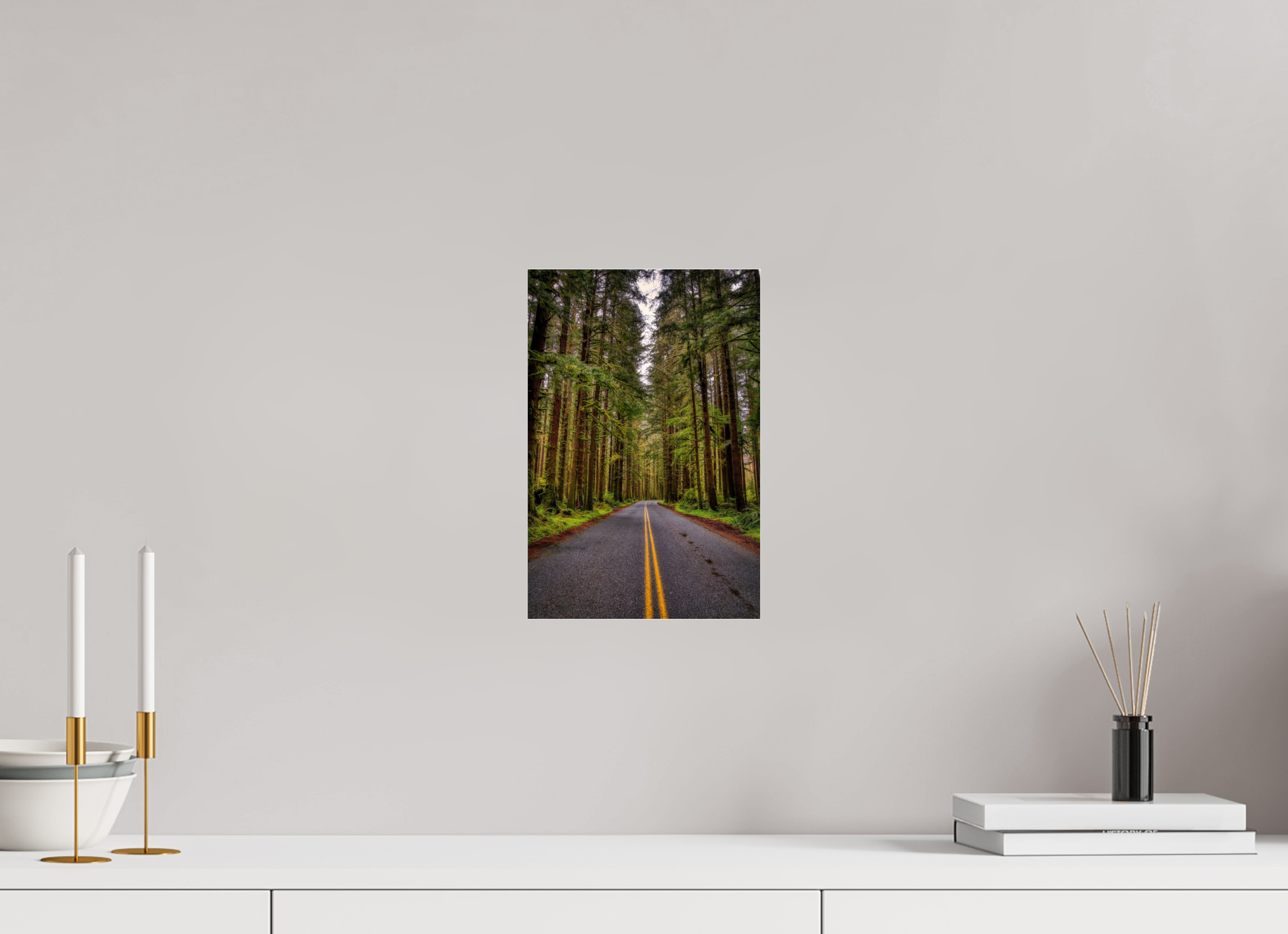 8 x 12″, Glass A Drive Through Olympic National Park