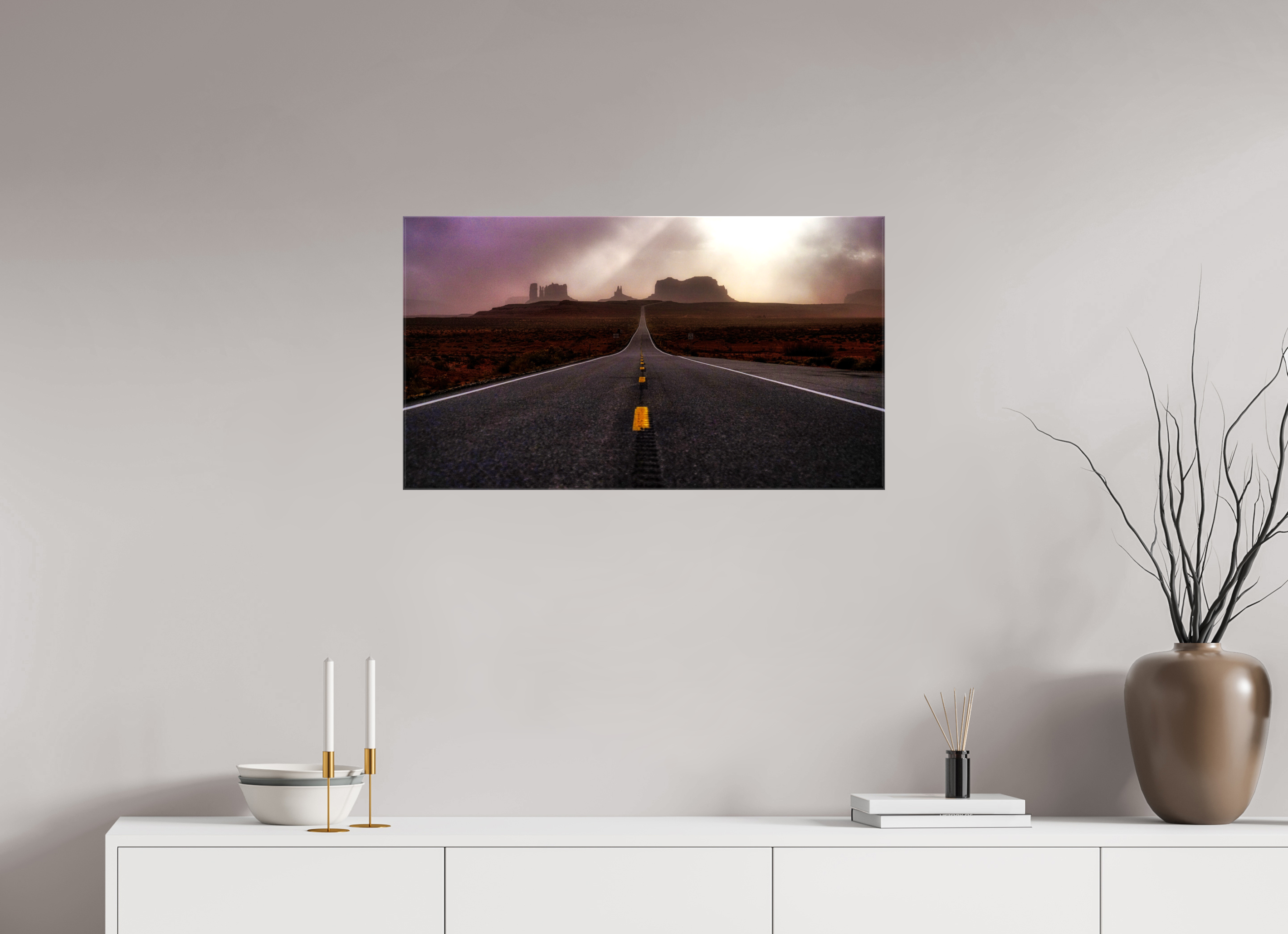 32 x 18″, Glossy Canvas Monument Valley
