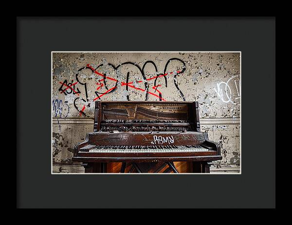 Abandoned Piano - Framed Print