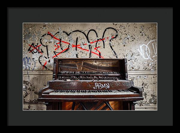 Abandoned Piano - Framed Print