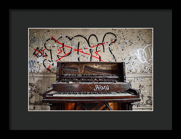Abandoned Piano - Framed Print