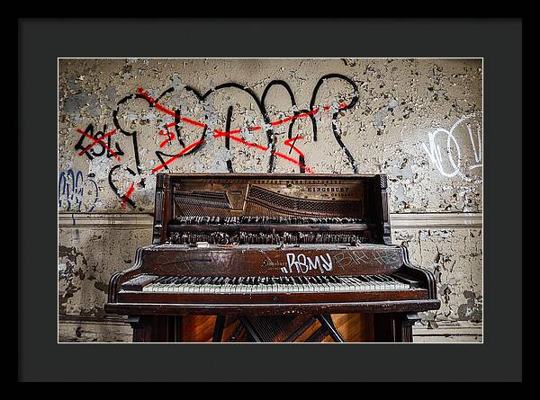 Abandoned Piano - Framed Print