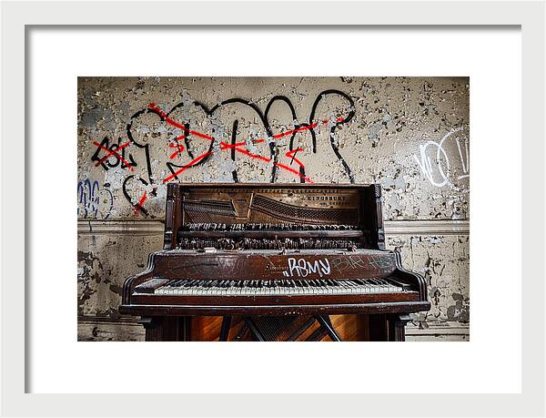 Abandoned Piano - Framed Print
