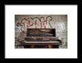 Abandoned Piano - Framed Print