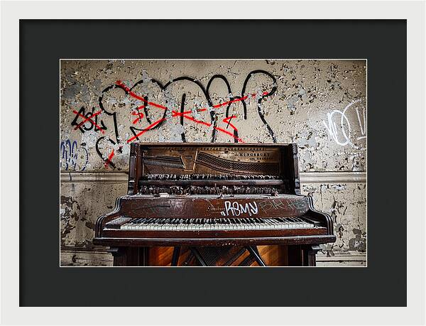 Abandoned Piano - Framed Print