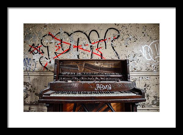 Abandoned Piano - Framed Print