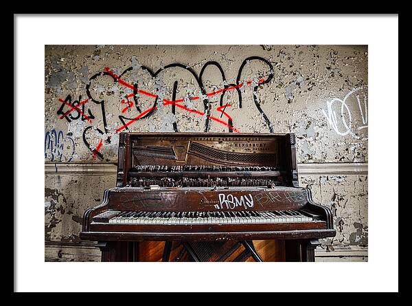 Abandoned Piano - Framed Print