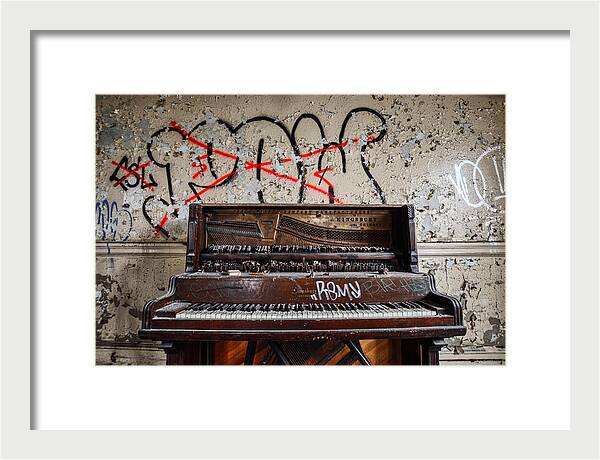 Abandoned Piano - Framed Print