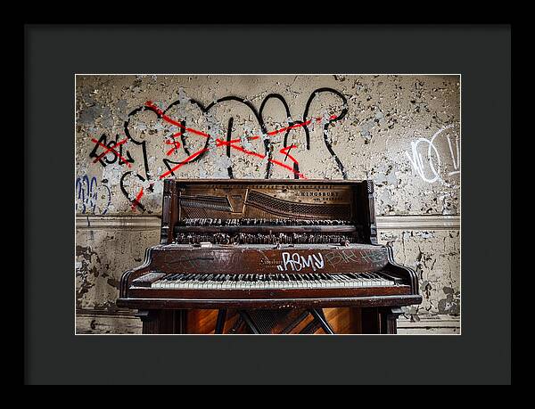 Abandoned Piano - Framed Print