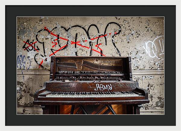 Abandoned Piano - Framed Print