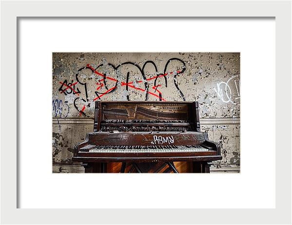 Abandoned Piano - Framed Print