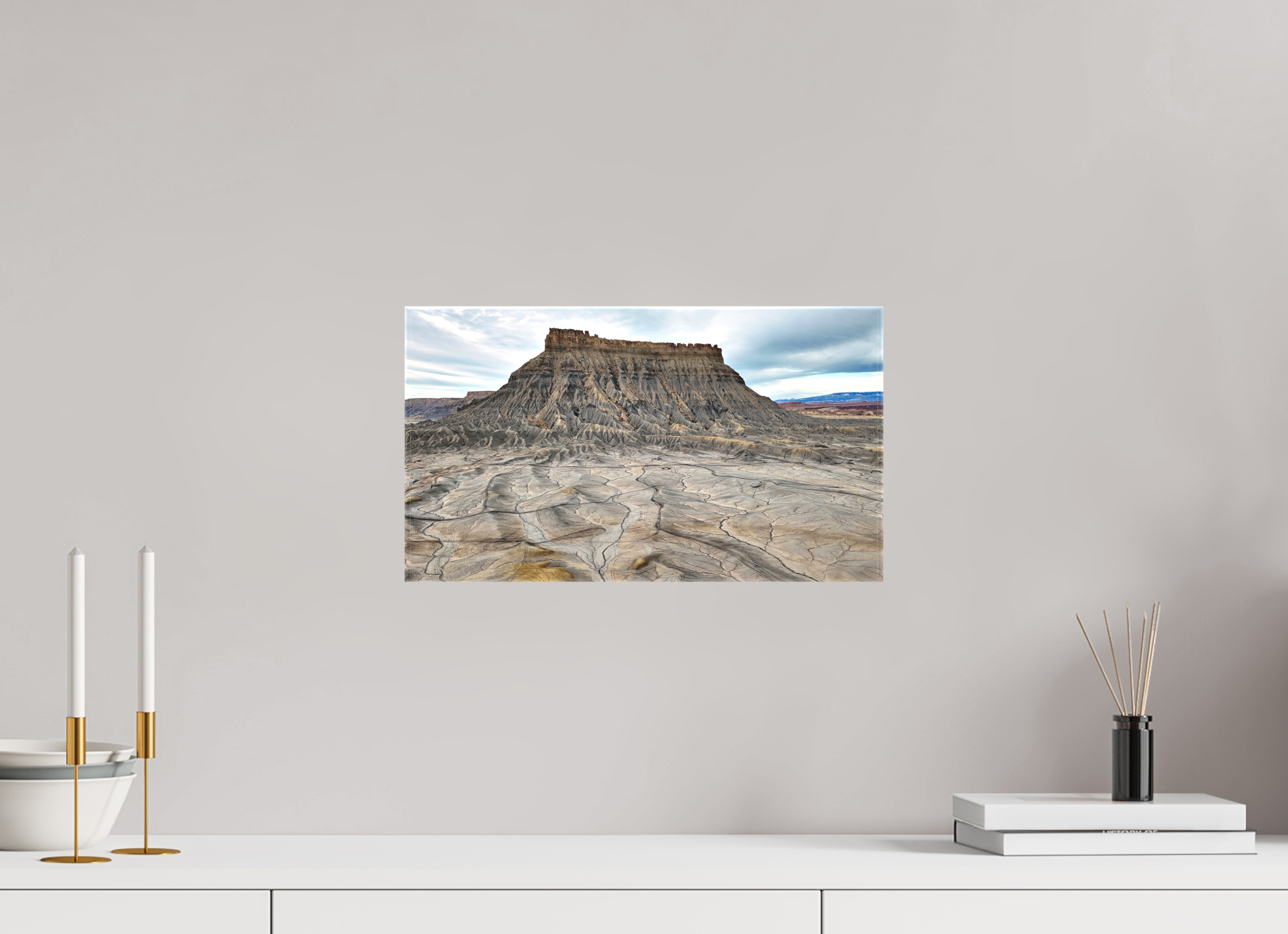 16 x 9″, Glossy Canvas Factory Butte
