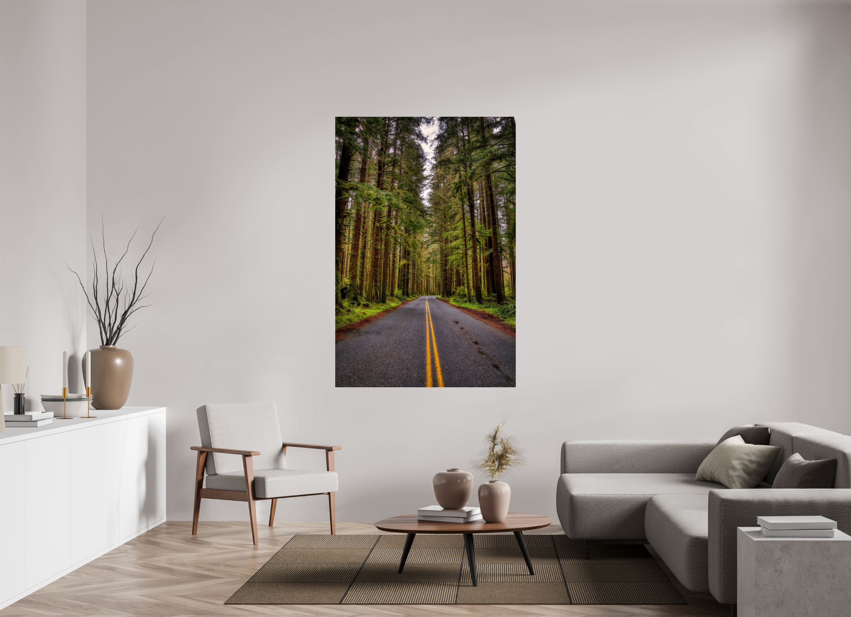 44 x 66″, Paper Only A Drive Through Olympic National Park