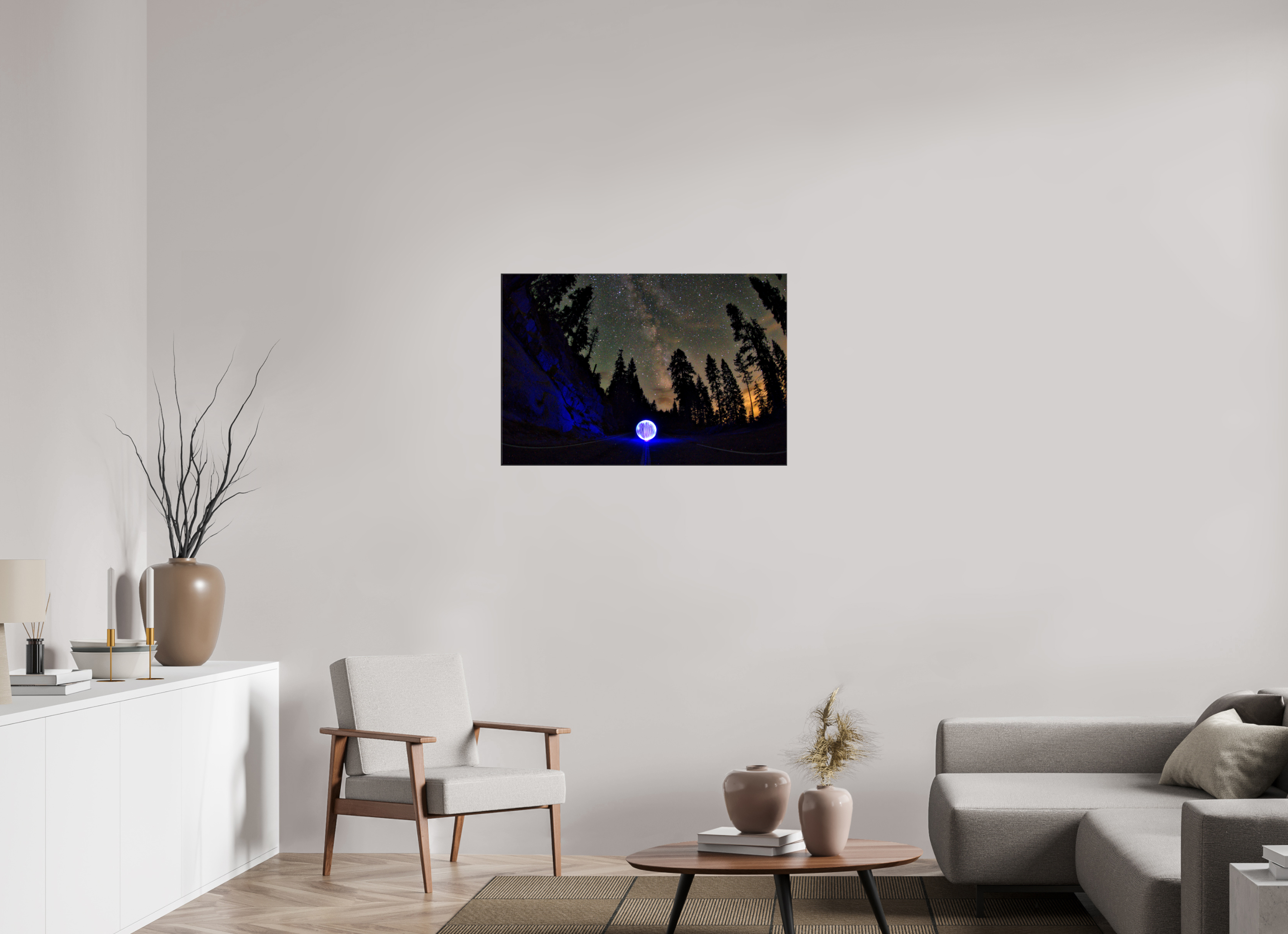 36 x 24″, Glossy Canvas Blue Orb at Sequoia National Park