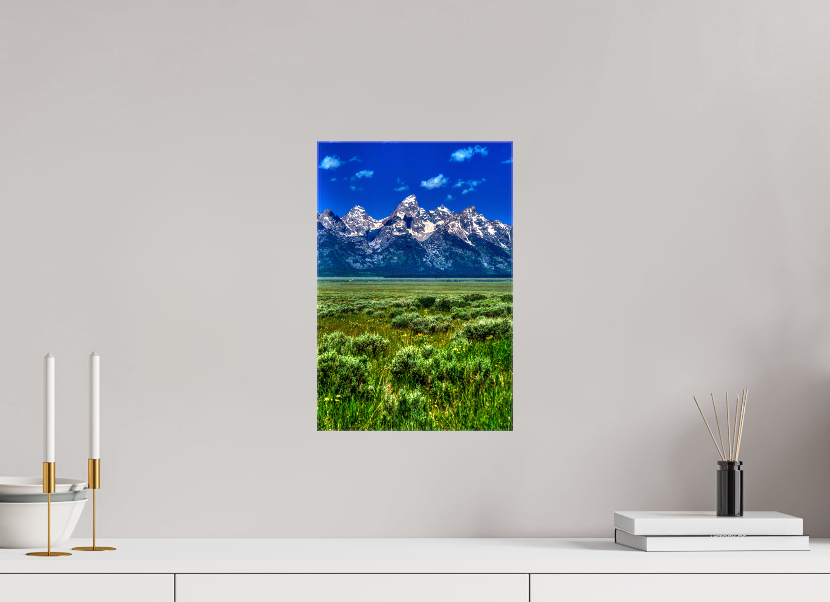 10 x 15″, Glossy Canvas The Grand Tetons