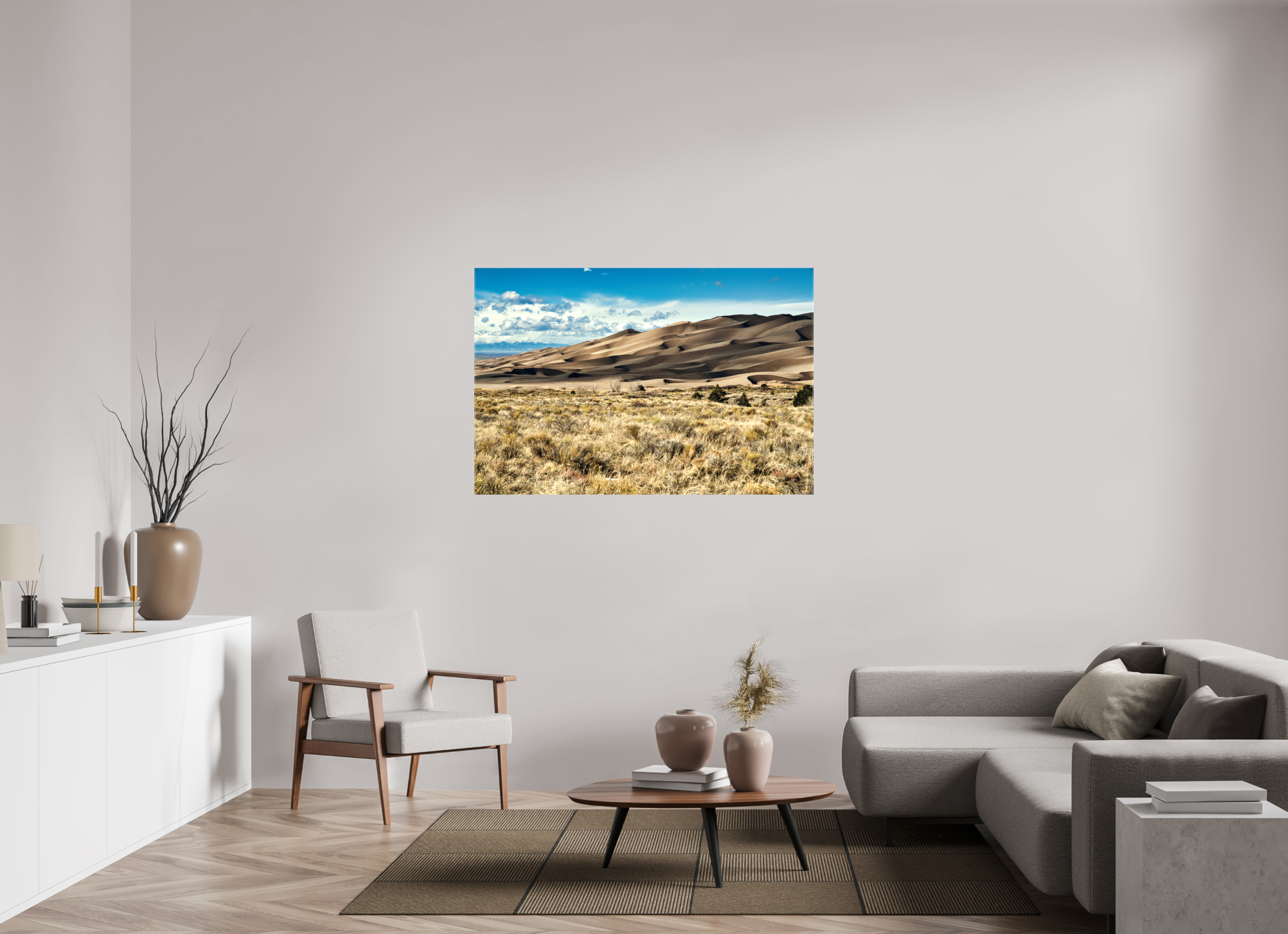 54 x 36″, Glossy Canvas Great Sand Dunes National Park
