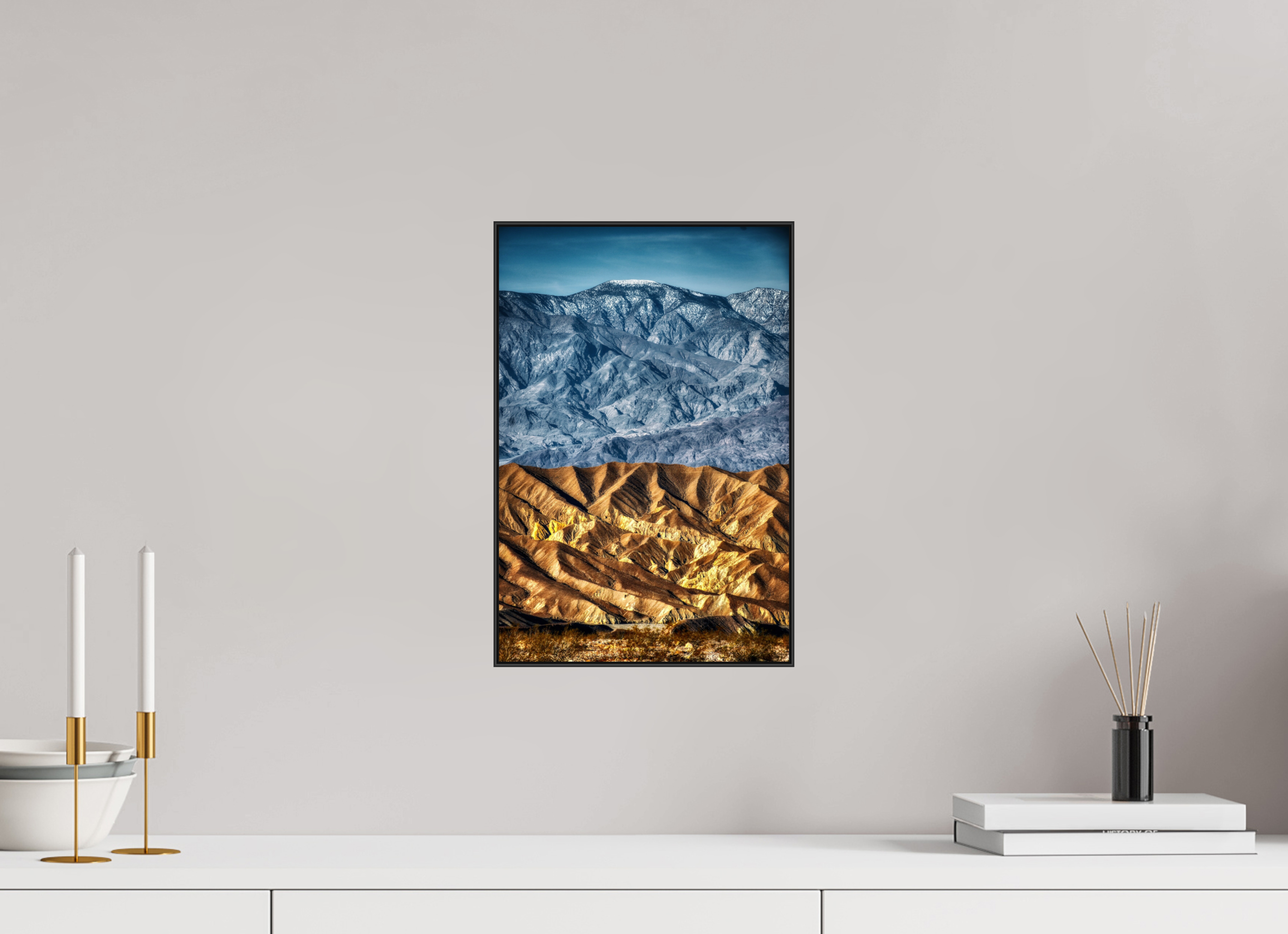 10 x 15″, Photo Print Aluminum (Black) Death Valley Mountains