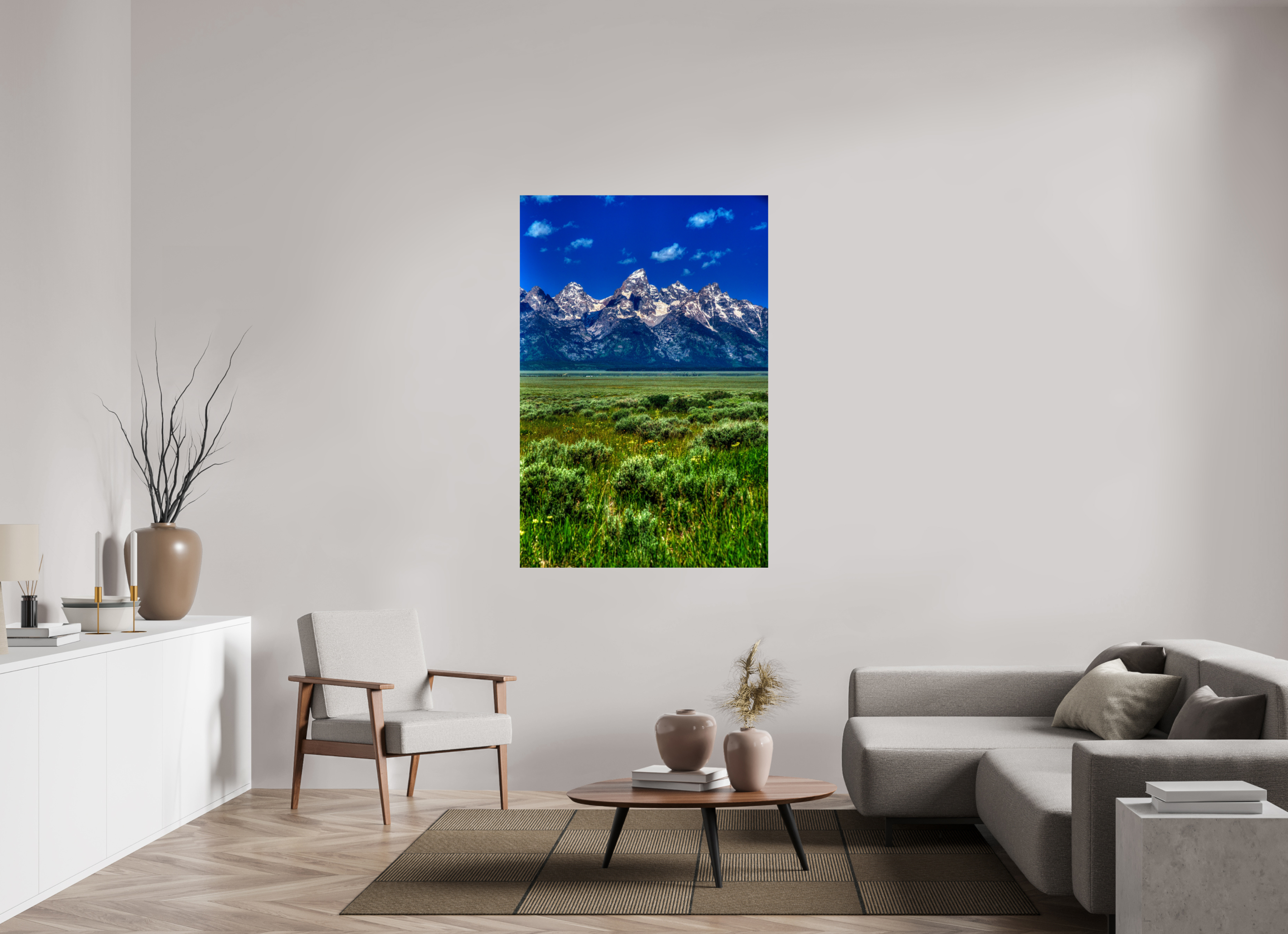 40 x 60″, Photo Print On Fuji Crystal DP II The Grand Tetons