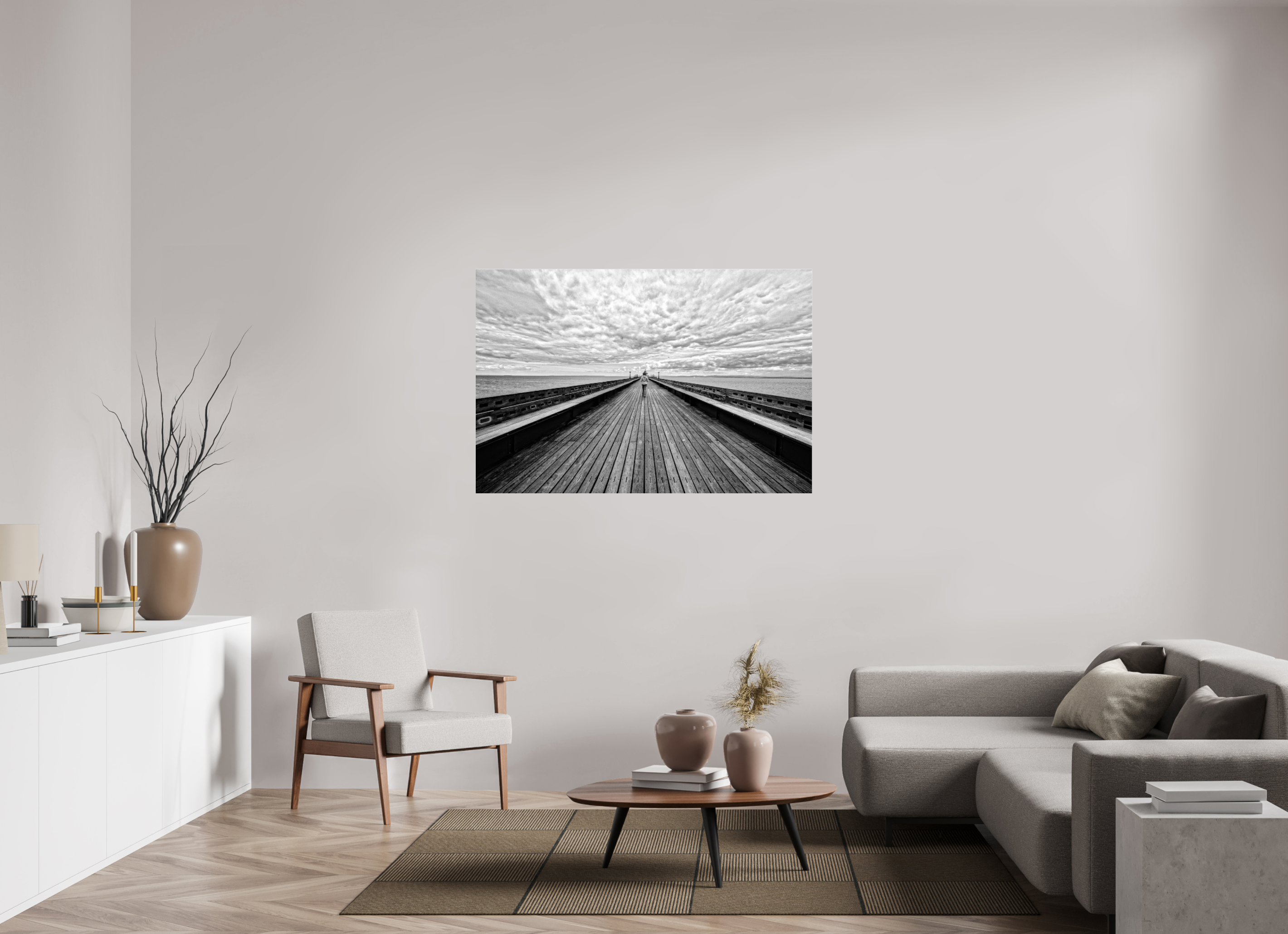 54 x 36″, Glass UK Pier
