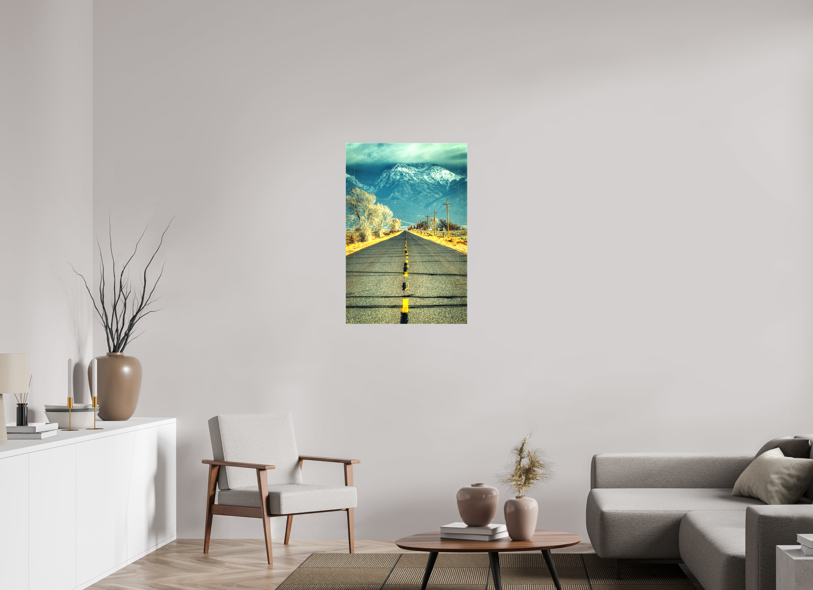 24 x 36″, Matte Canvas The Road To Crestone