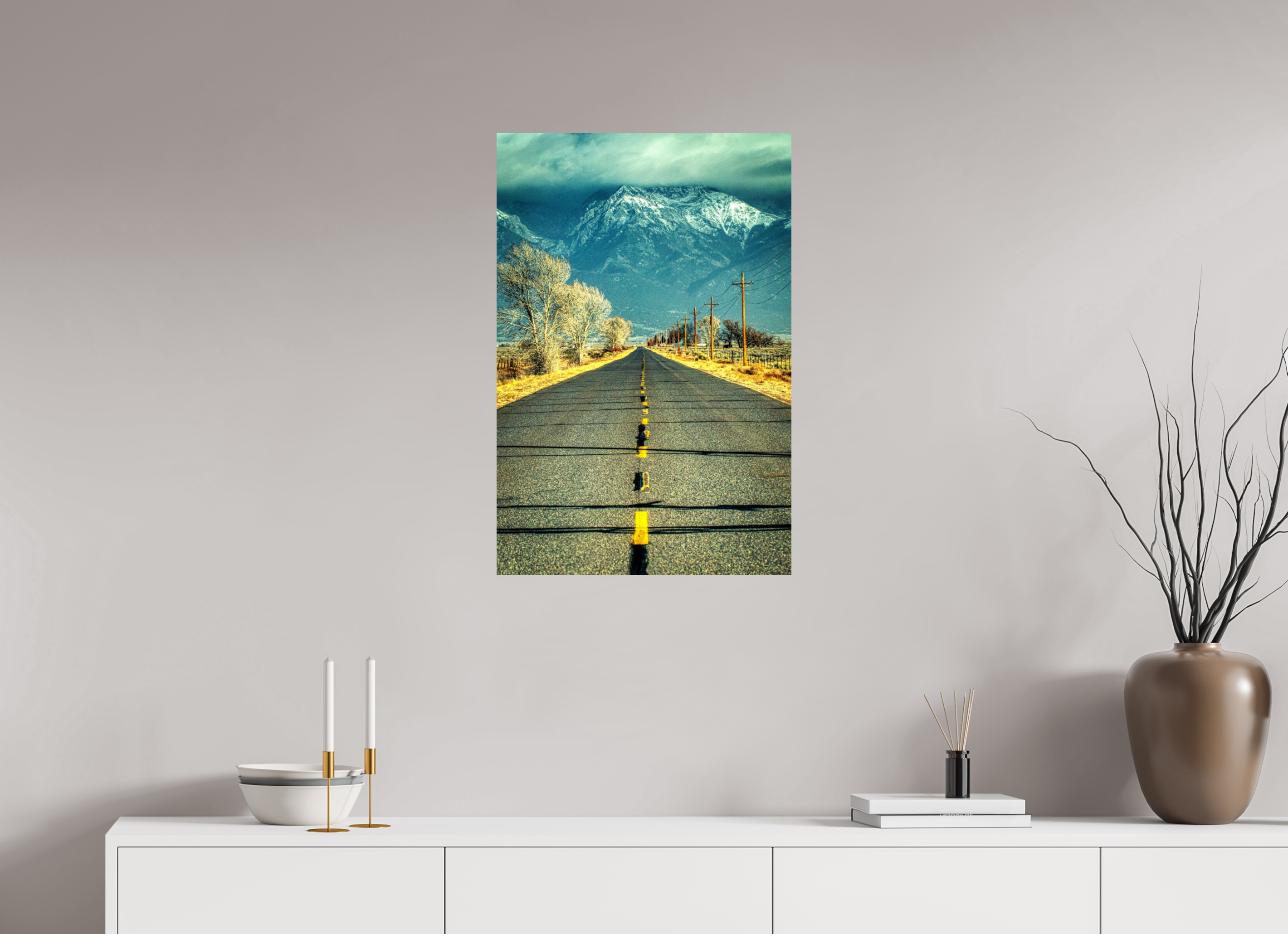 20 x 30″, Photo Print On Fuji Crystal DP II The Road To Crestone