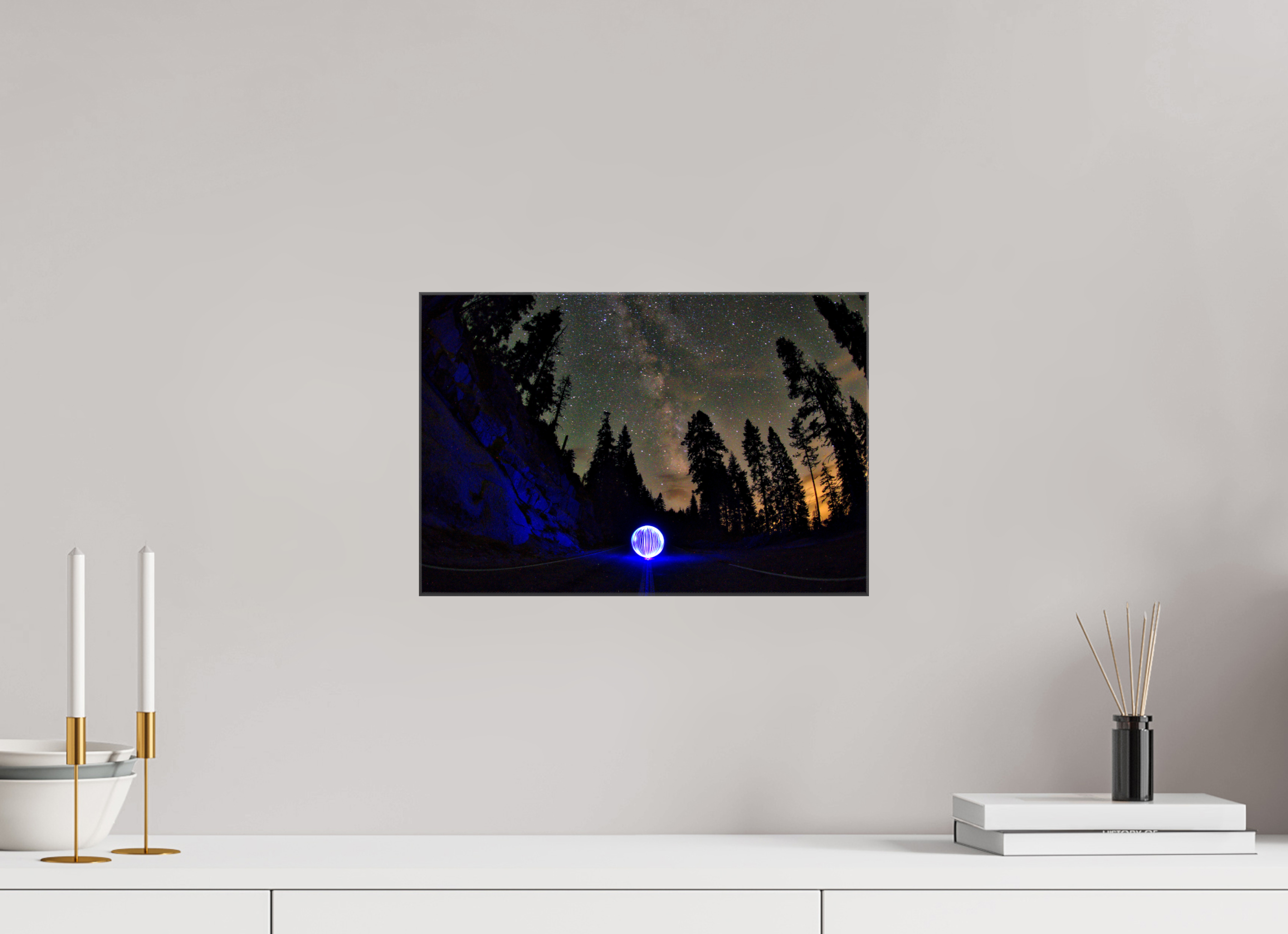 15 x 10″, Glossy Canvas Blue Orb at Sequoia National Park