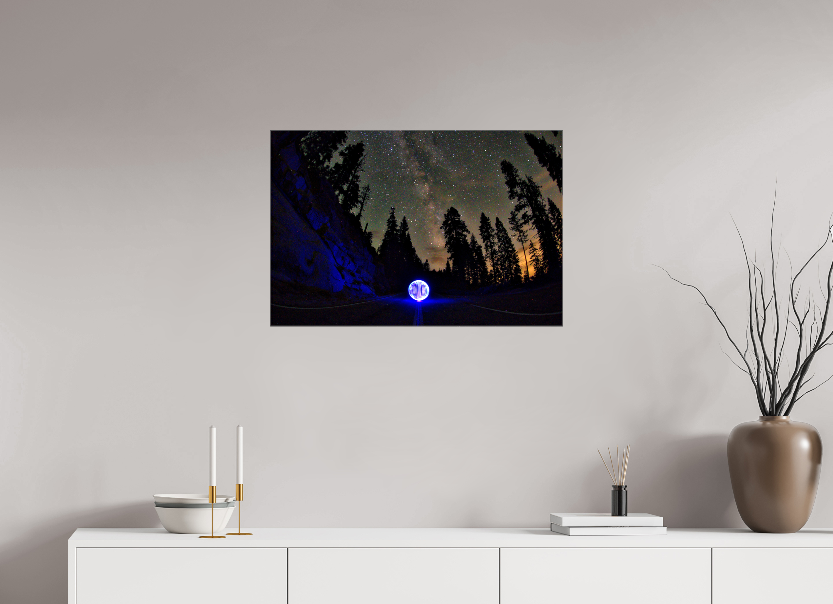 30 x 20″, Glossy Canvas Blue Orb at Sequoia National Park