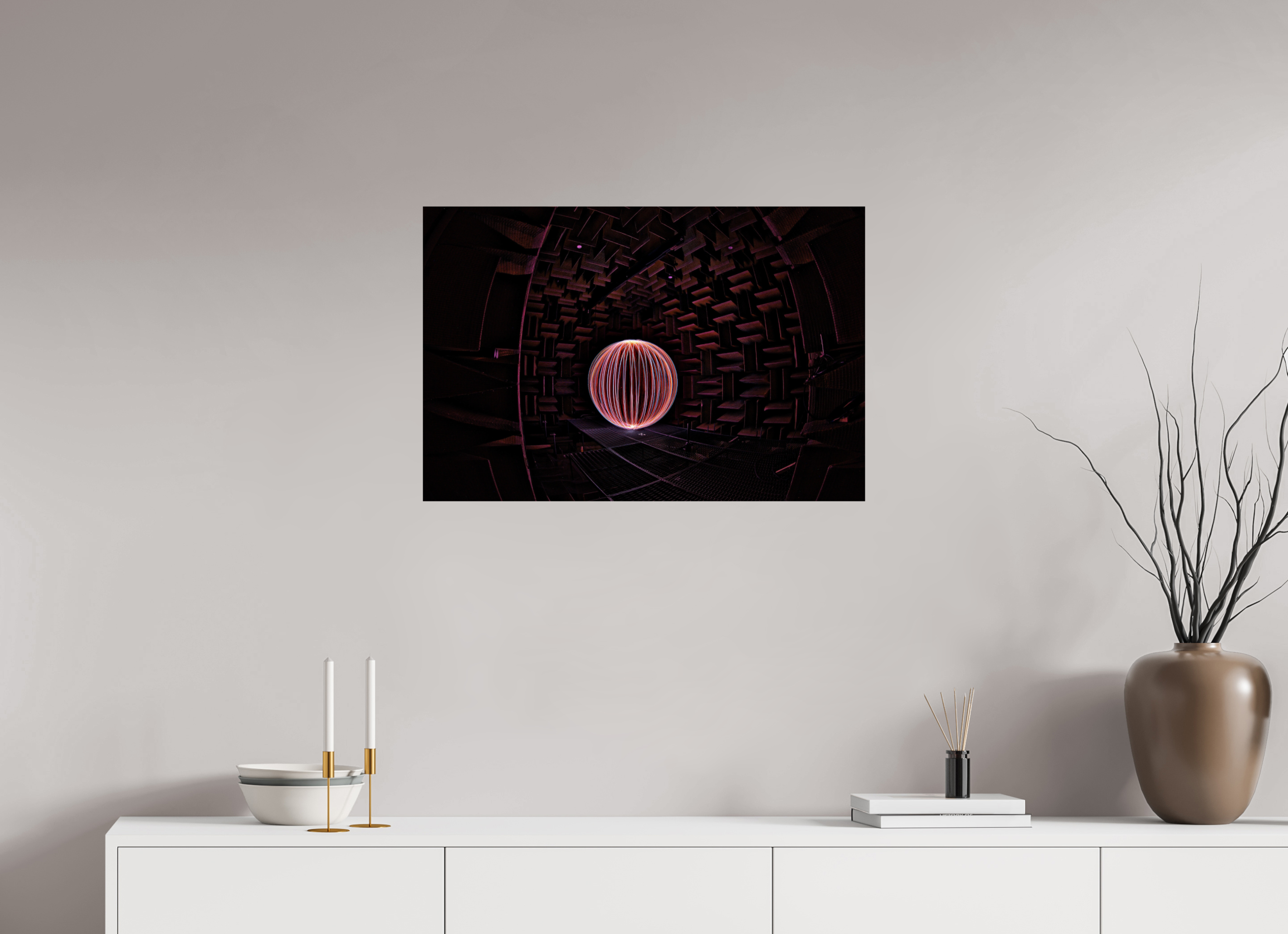 30 x 20″, Photo Print On Fuji Crystal DP II Red Orb at Klipsch