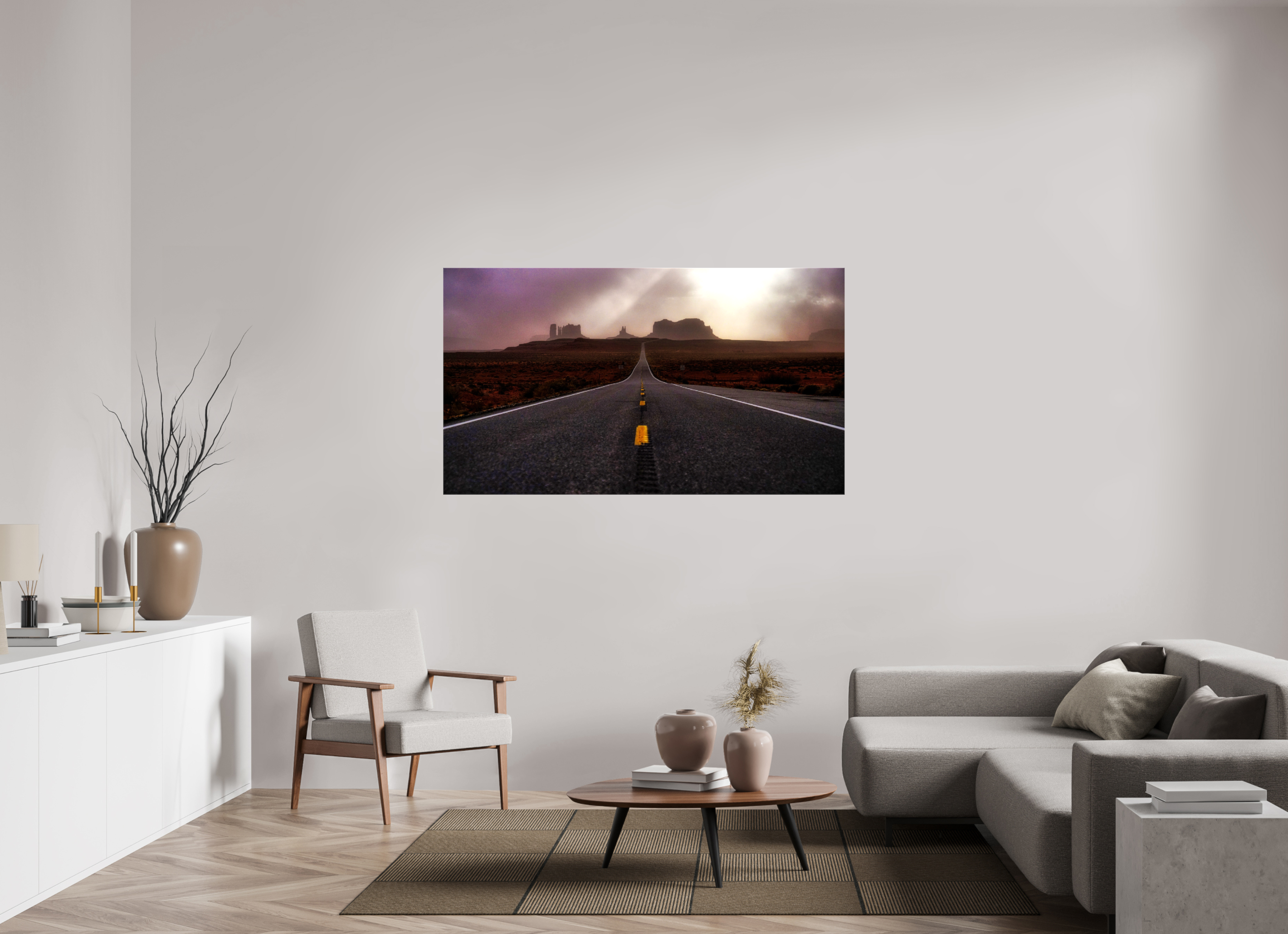 64 x 36″, Glossy Canvas Monument Valley
