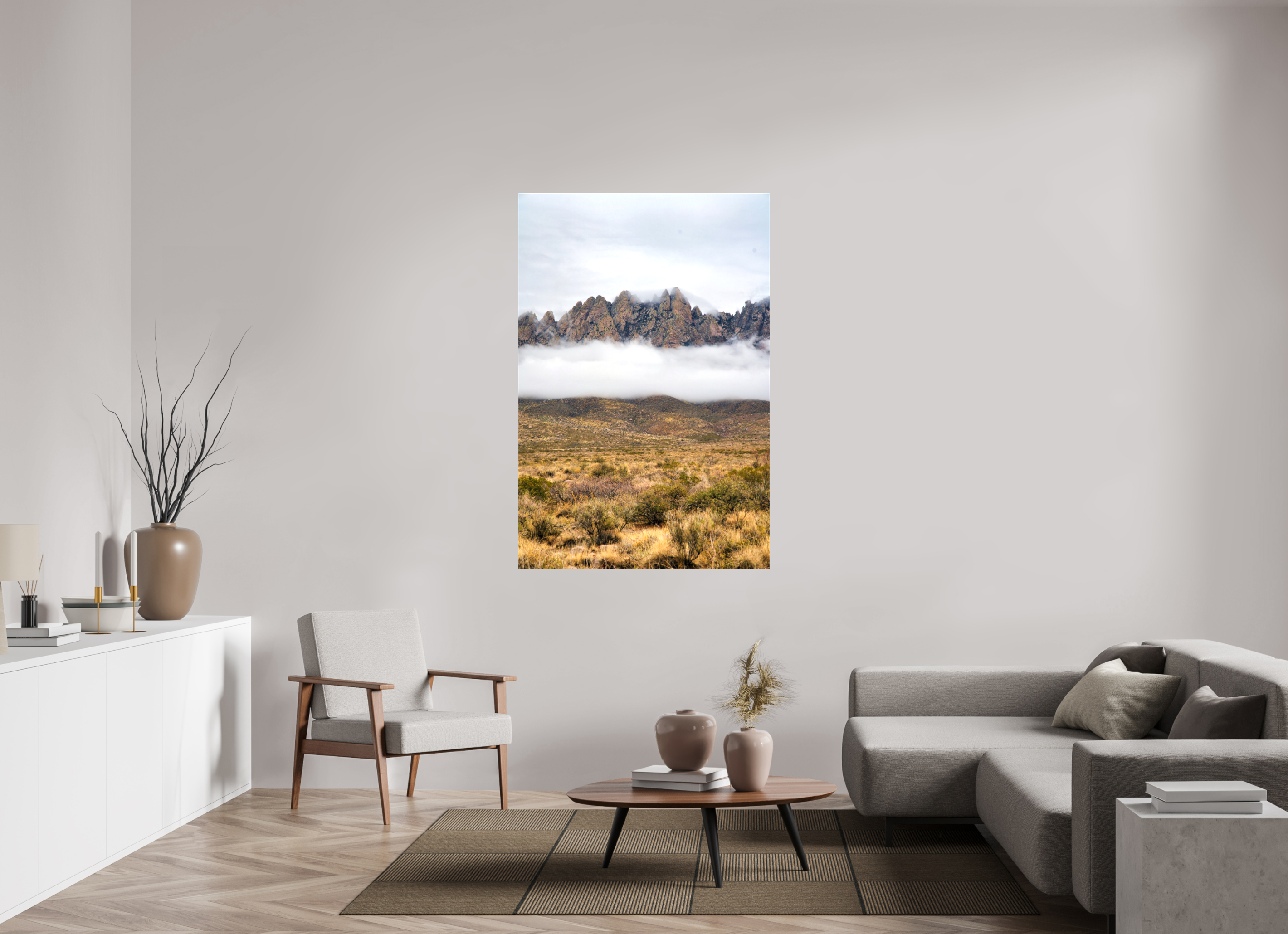 40 x 60″, Glossy Canvas Organ Mountains
