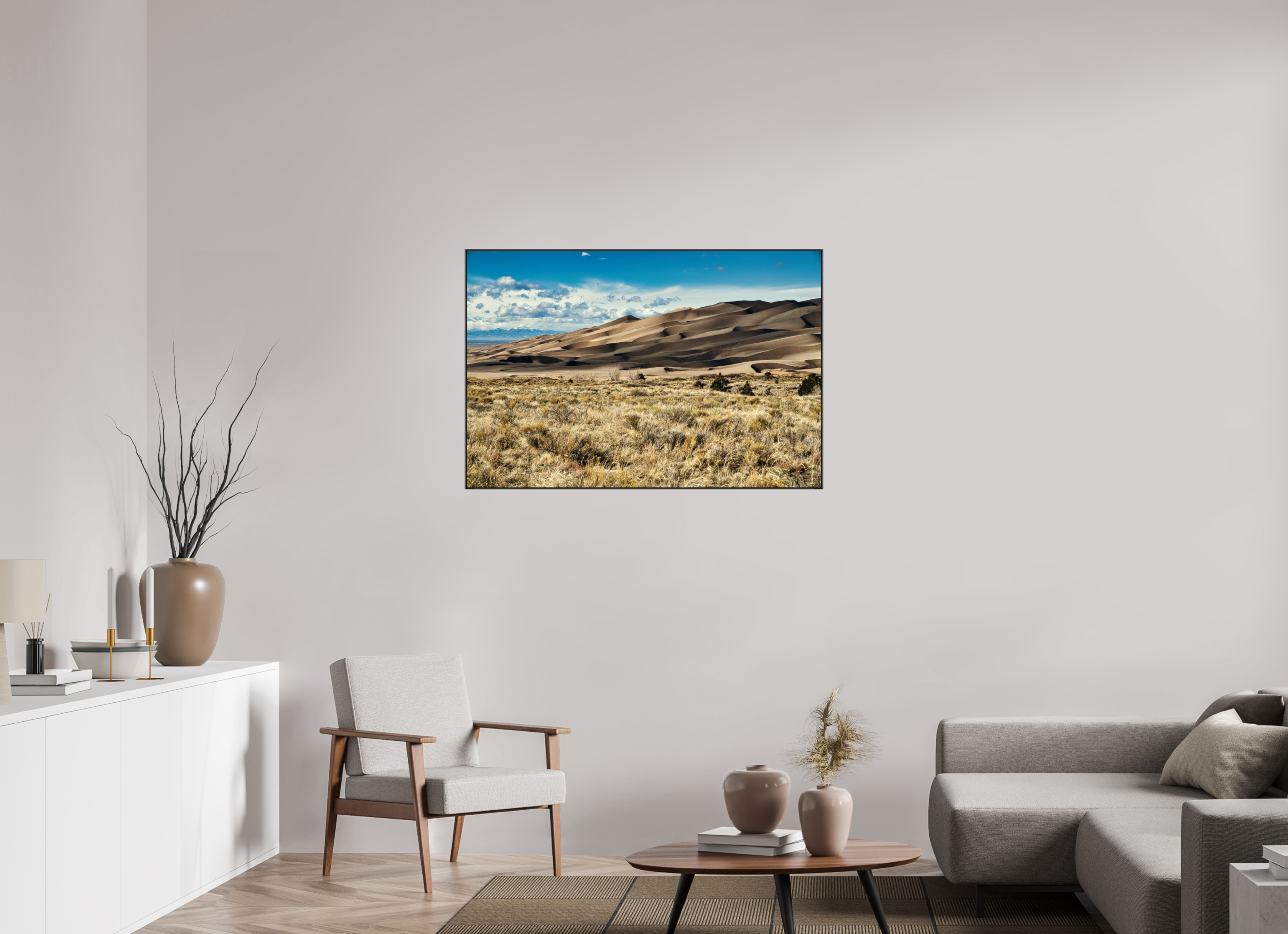 45 x 30″, Famed Aluminum (Black) Great Sand Dunes National Park