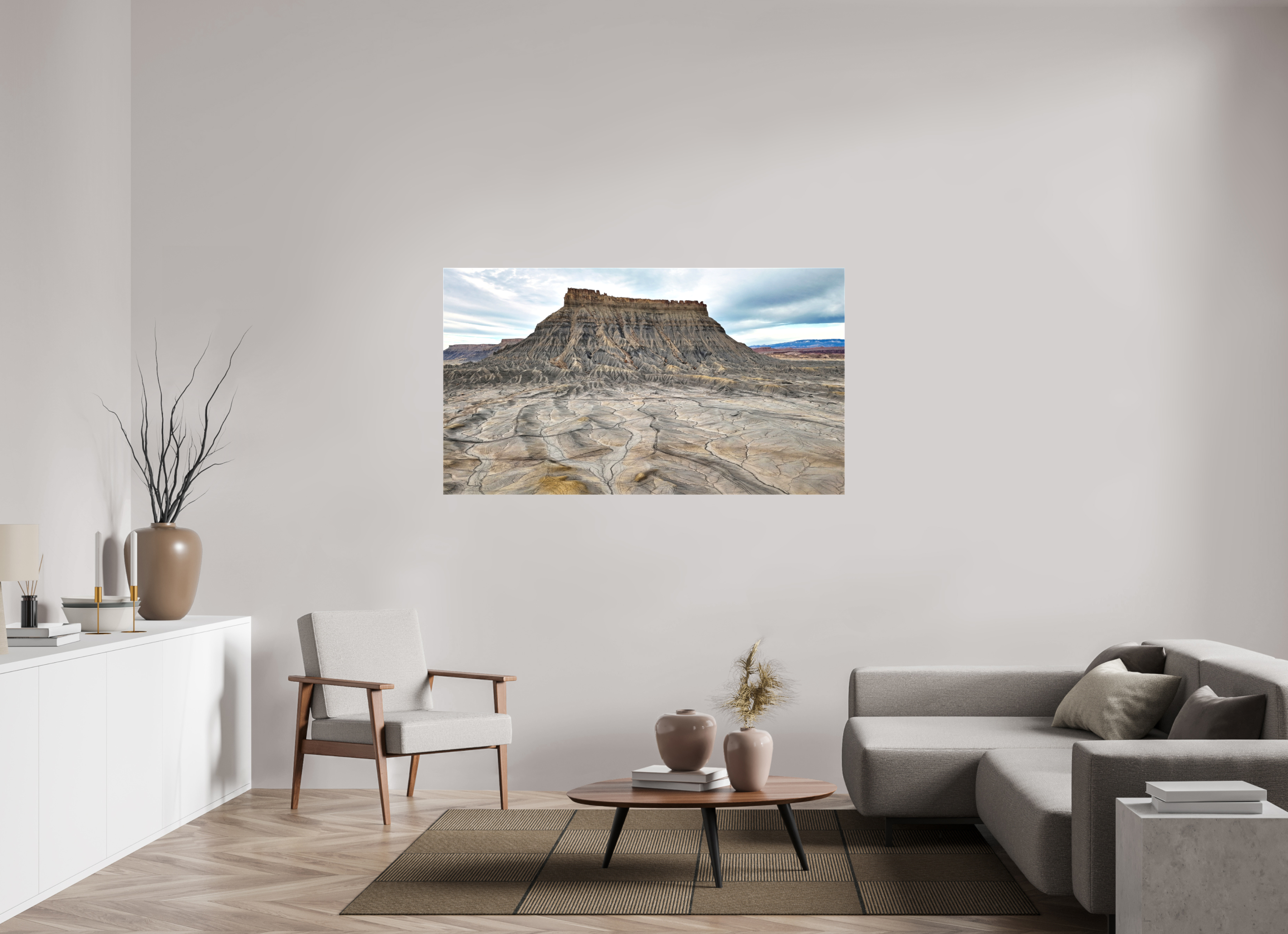 64 x 36″, Glossy Canvas Factory Butte