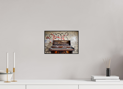 12 x 8″, Photo Print Aluminum (Black) Abandoned Piano