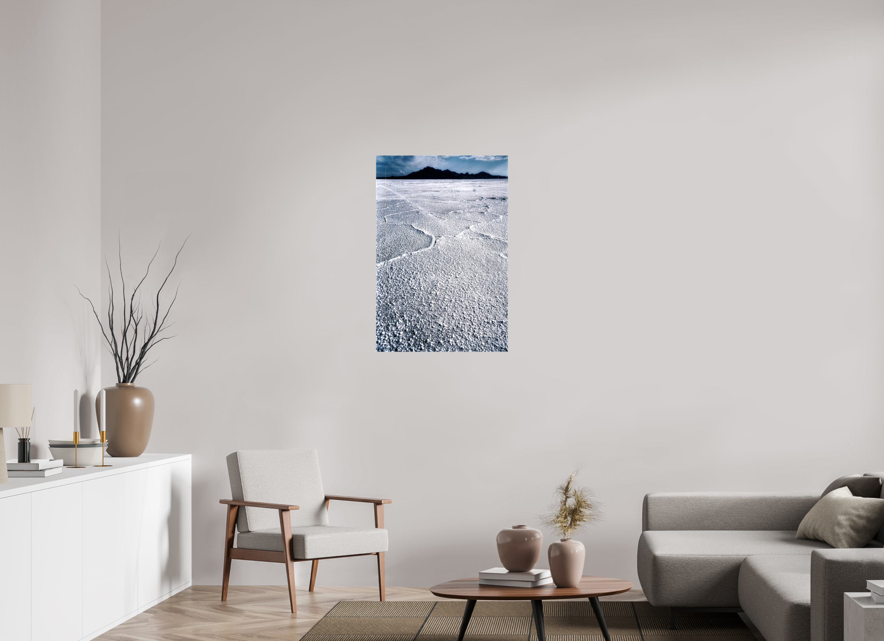 24 x 36″, Glossy Canvas Bonneville Salt Flats