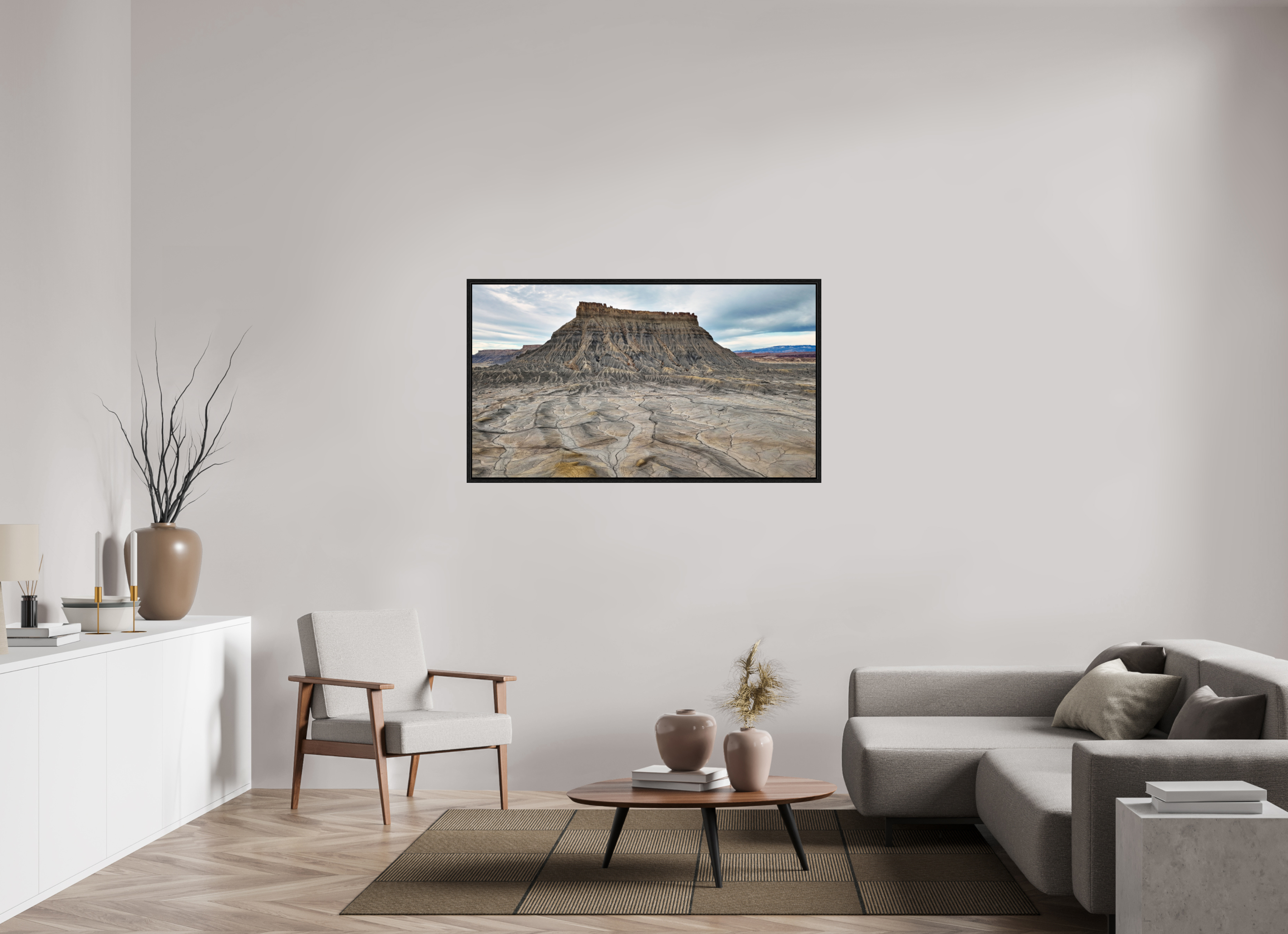 55 x 30.9″, Floater Frame Factory Butte