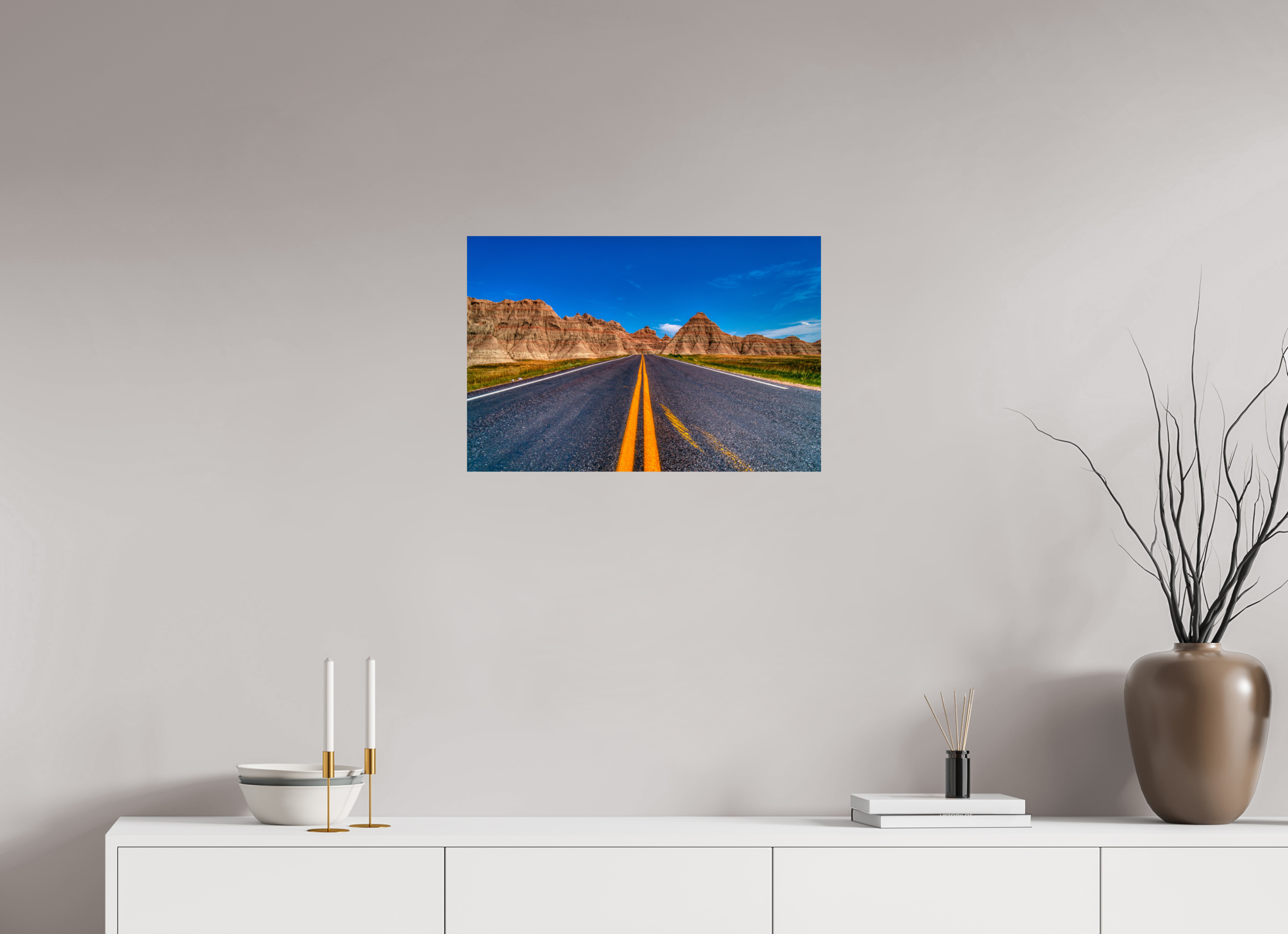 24 x 16″, Paper Only A Drive Through Badlands