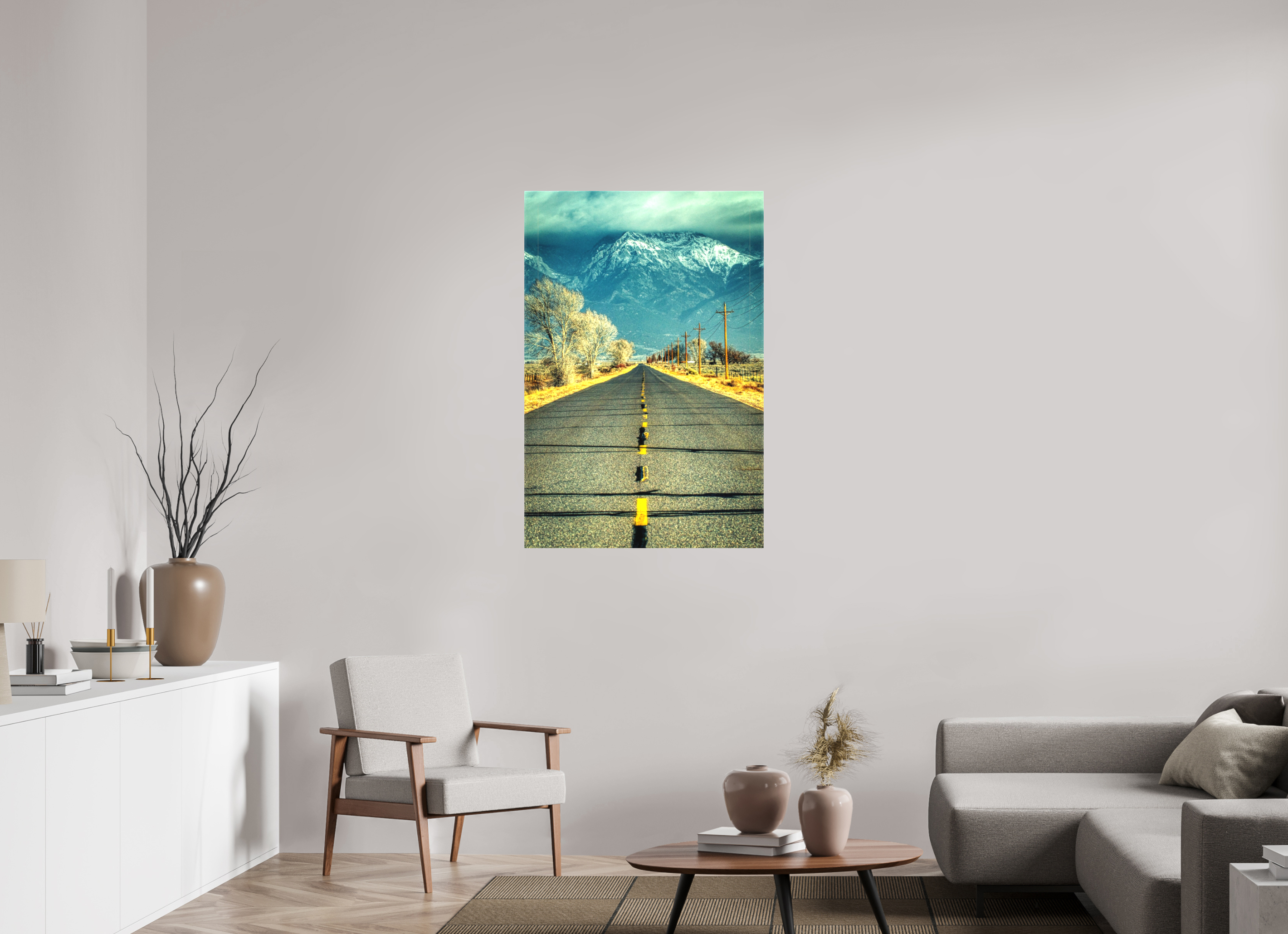 30 x 45″, Matte Canvas The Road To Crestone