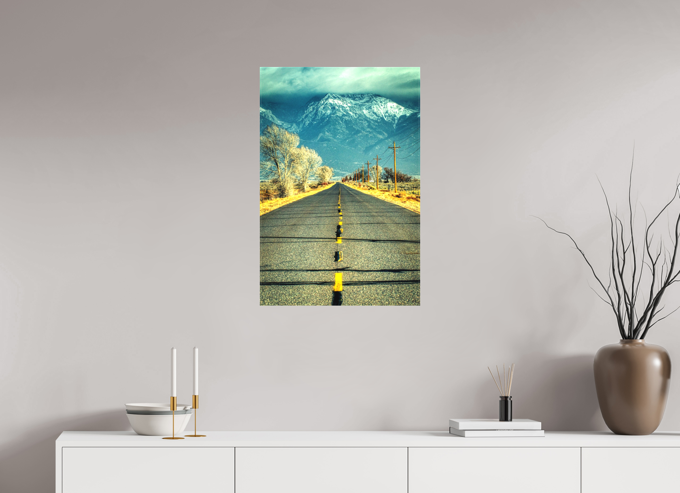 20 x 30″, Matte Canvas The Road To Crestone