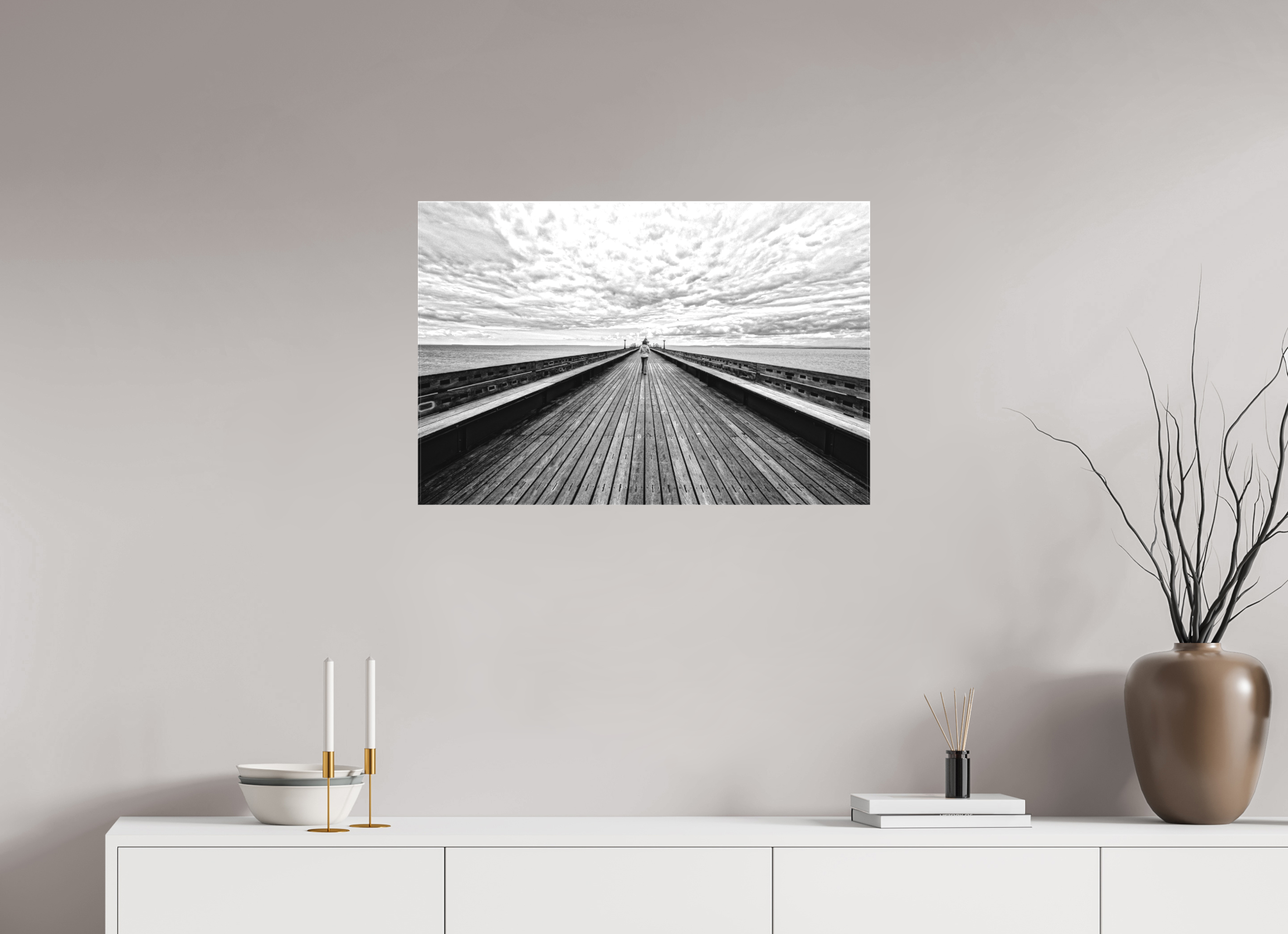 30 x 20″, Matte Canvas UK Pier