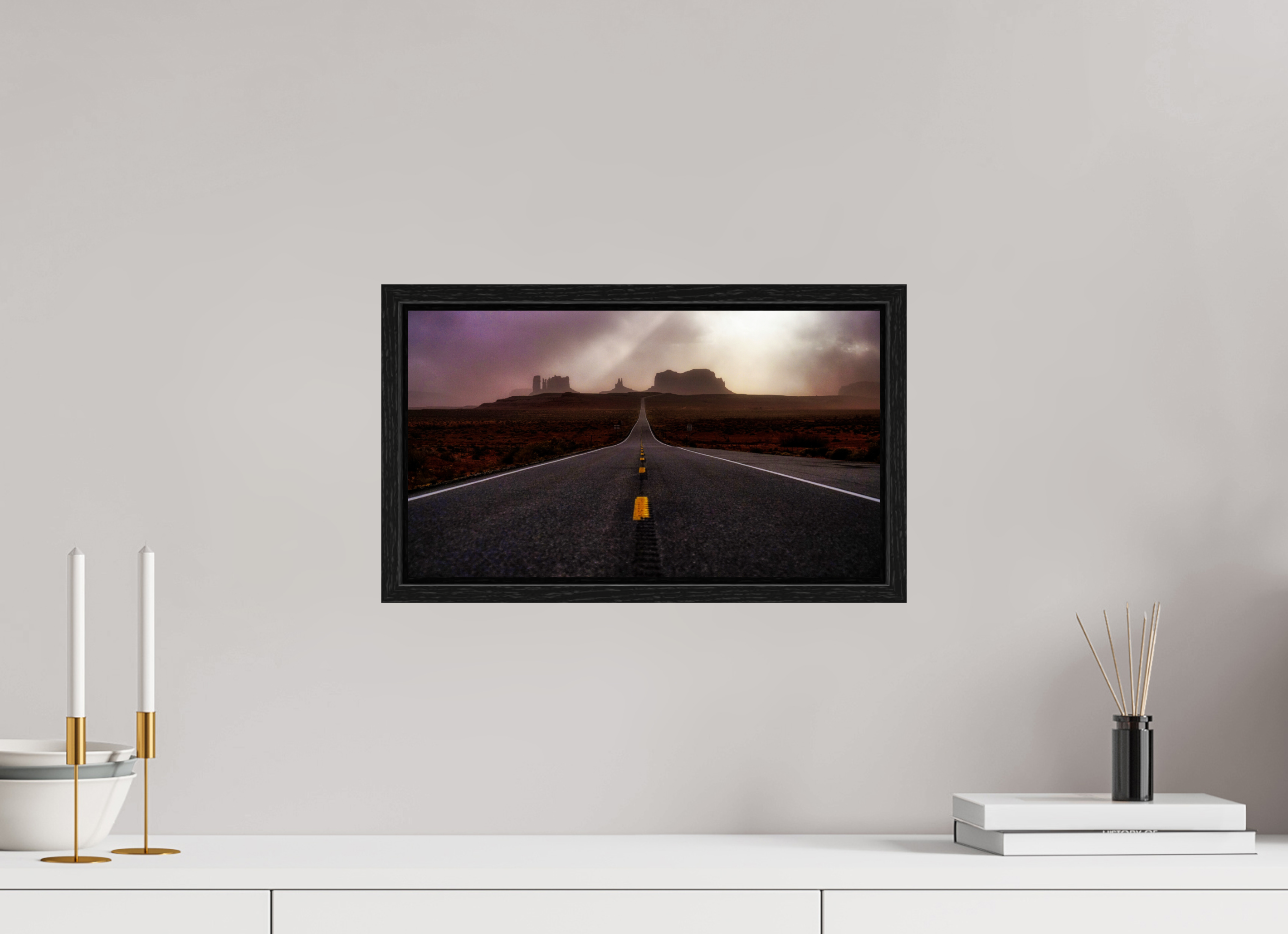 16 x 9″, Floater Frame Monument Valley