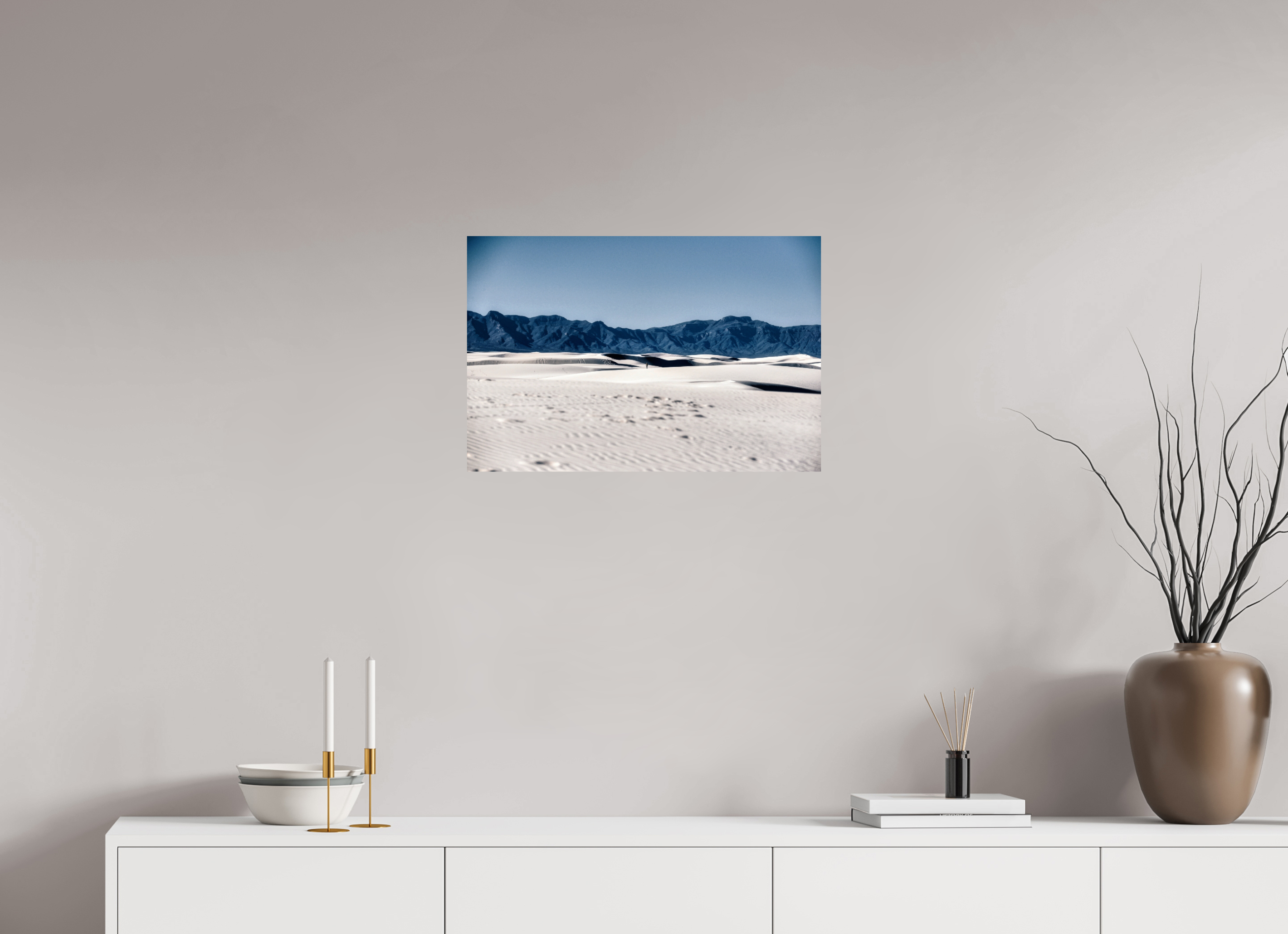 24 x 16″, Paper Only Wandering White Sands