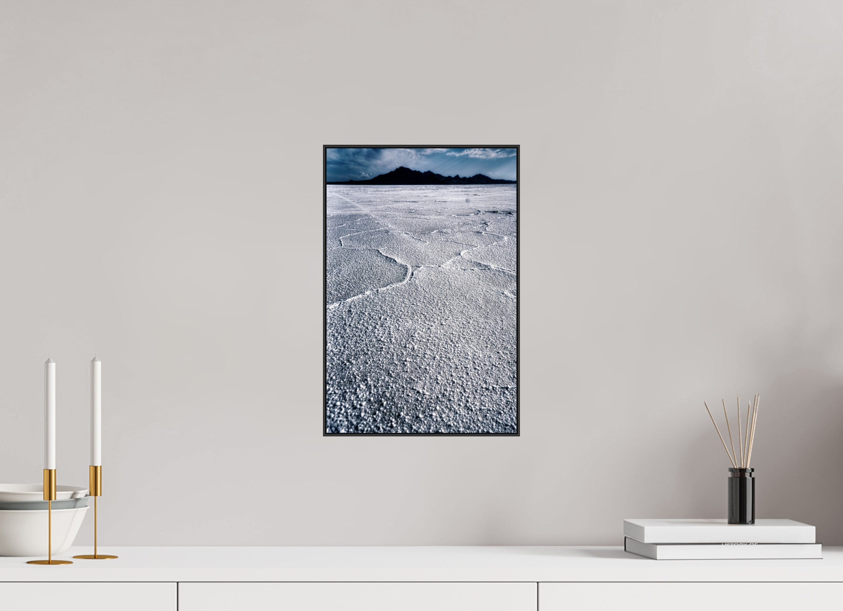 10 x 15″, Photo Print Aluminum (Black) Bonneville Salt Flats