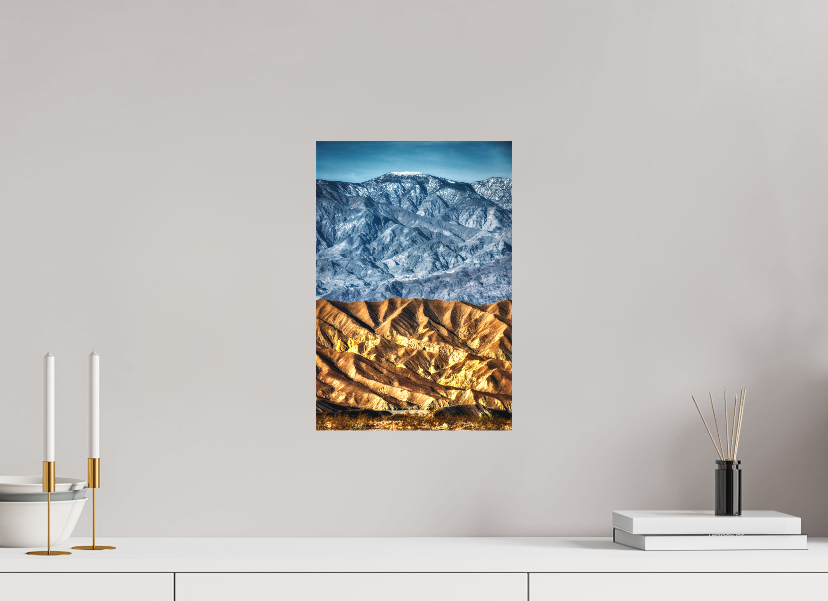 10 x 15″, Matte Canvas Death Valley Mountains