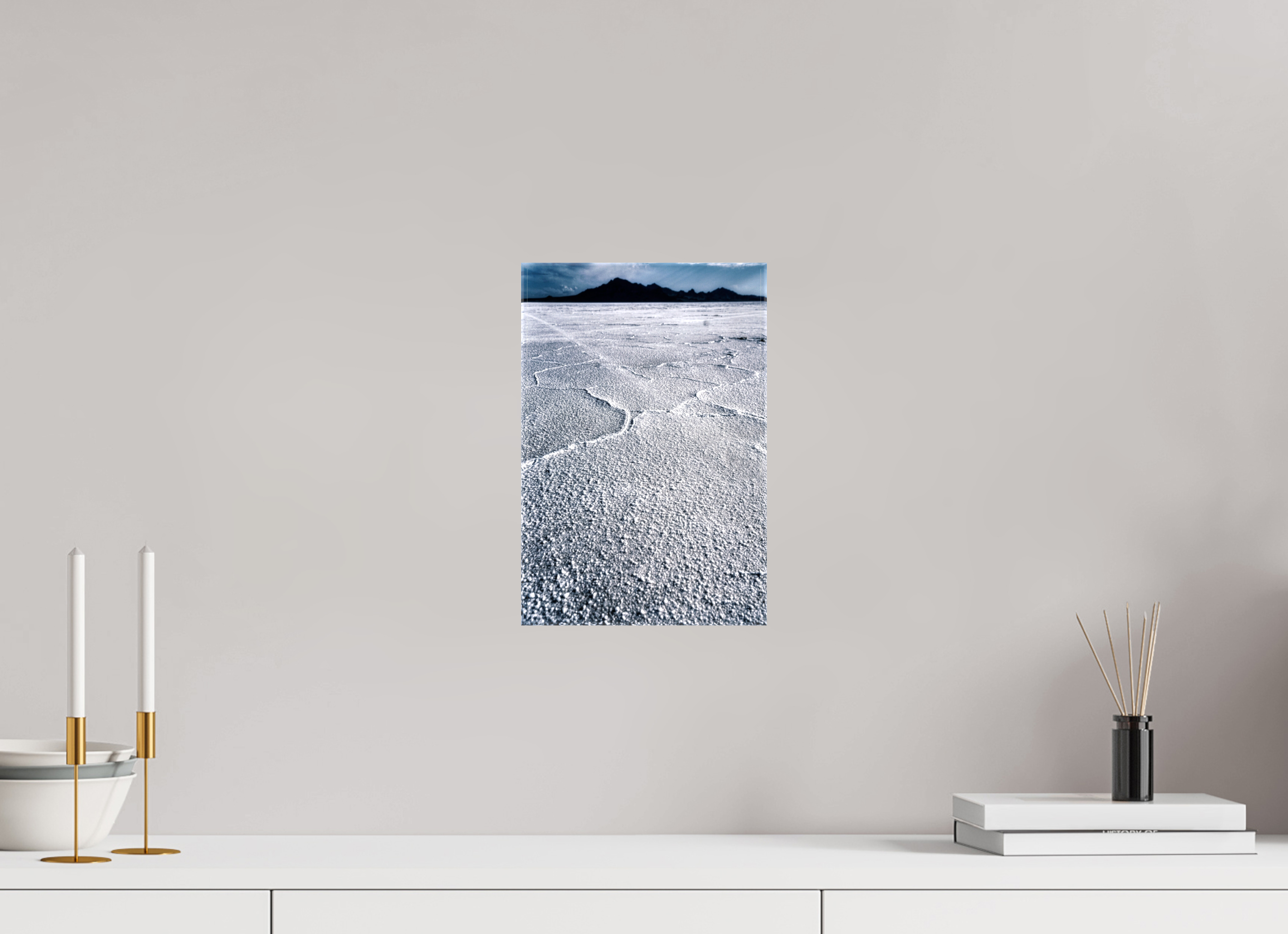 8 x 12″, Glossy Canvas Bonneville Salt Flats