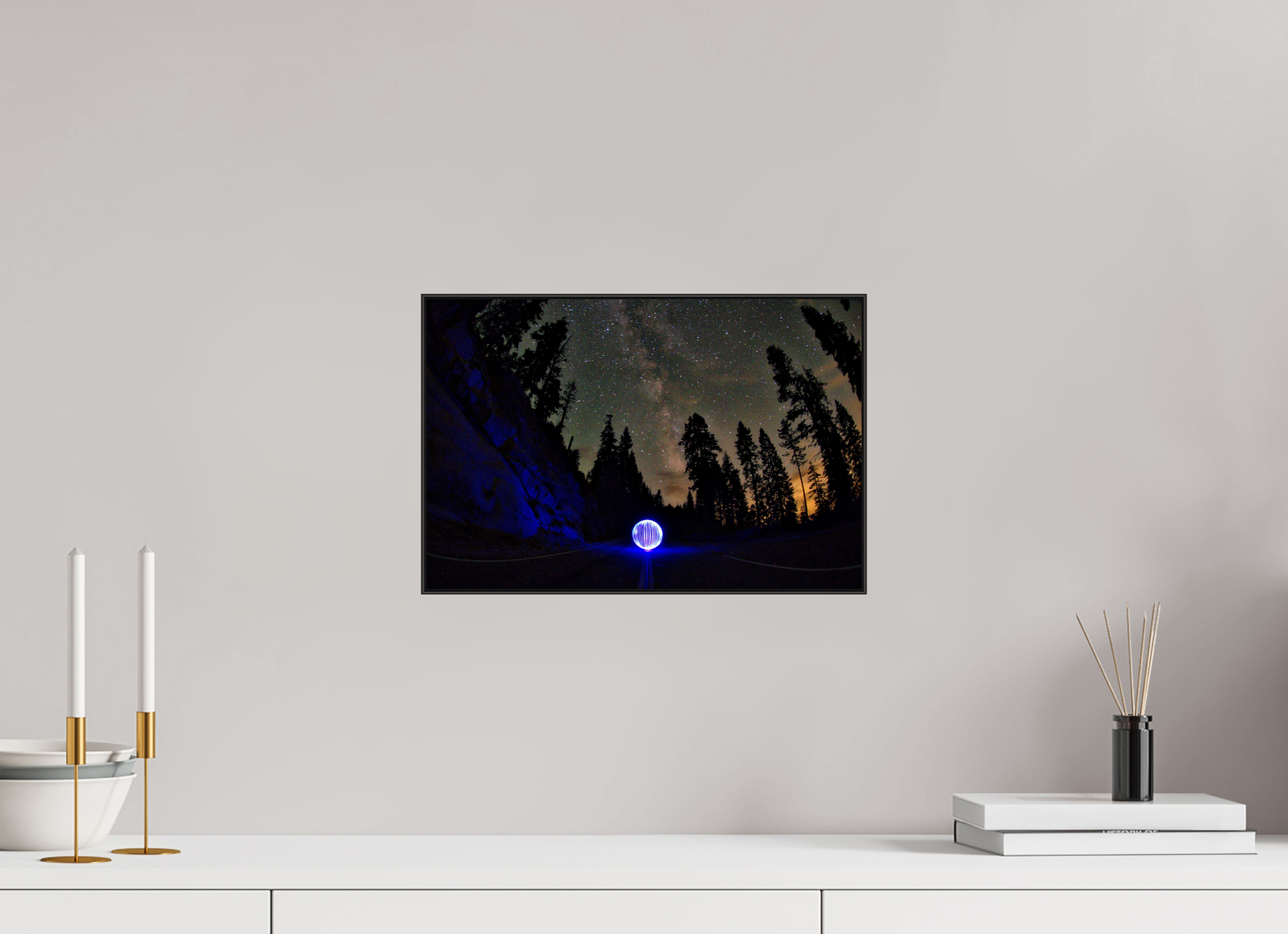 15 x 10″, Photo Print Aluminum (Black) Blue Orb at Sequoia National Park